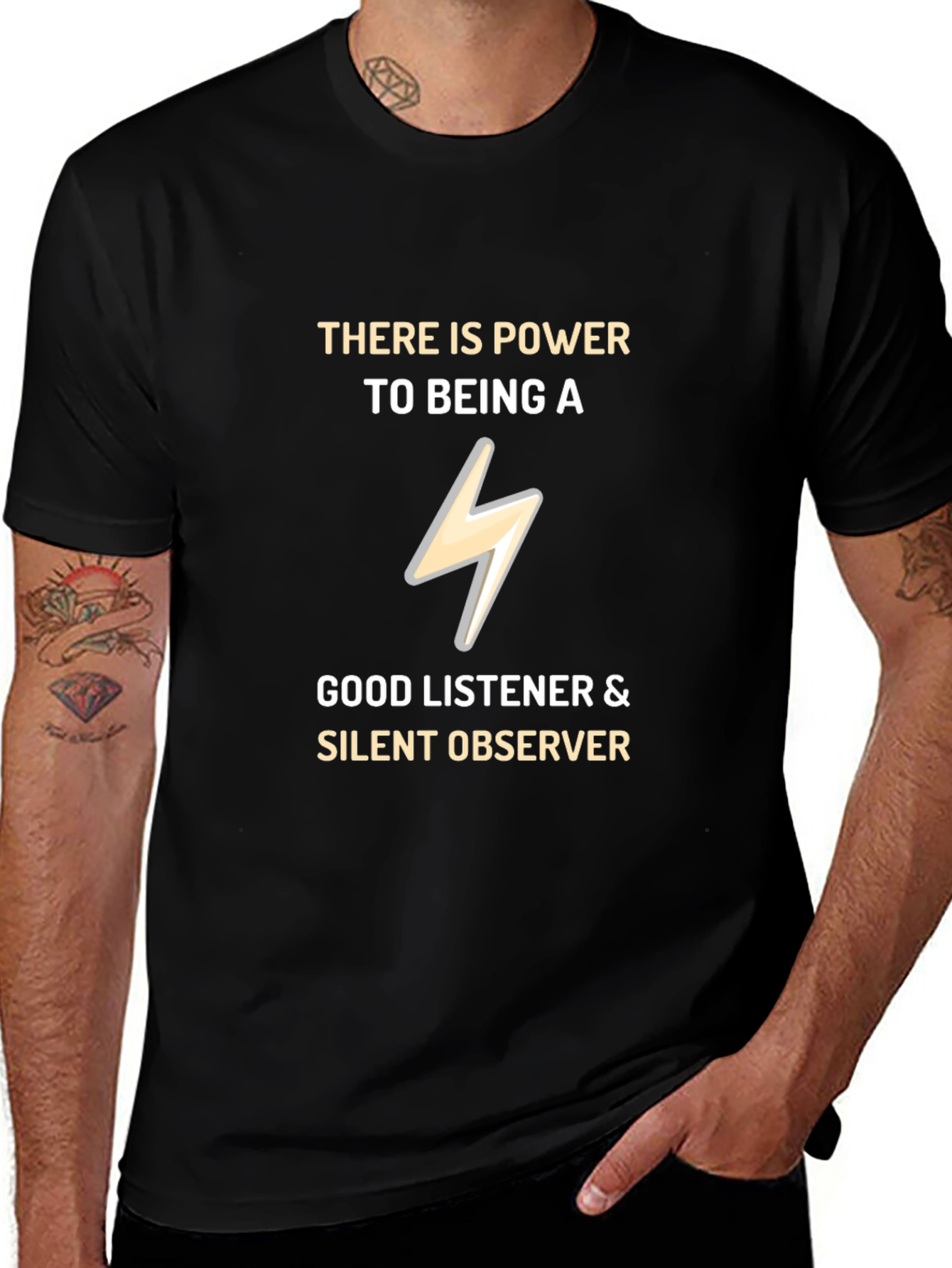 Power Listener T-Shirt - Silent Observer Tee
