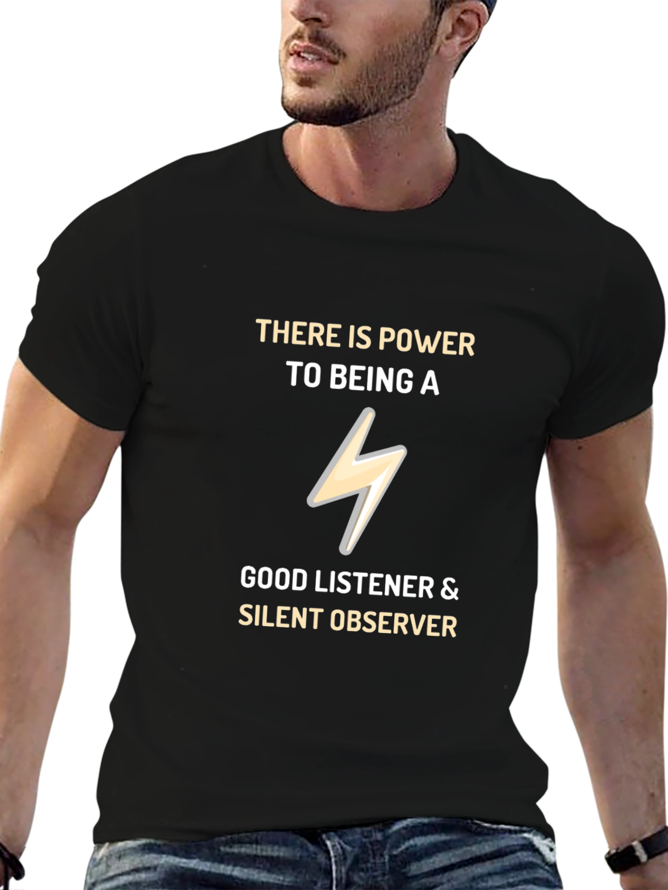 Power Listener T-Shirt - Silent Observer Tee
