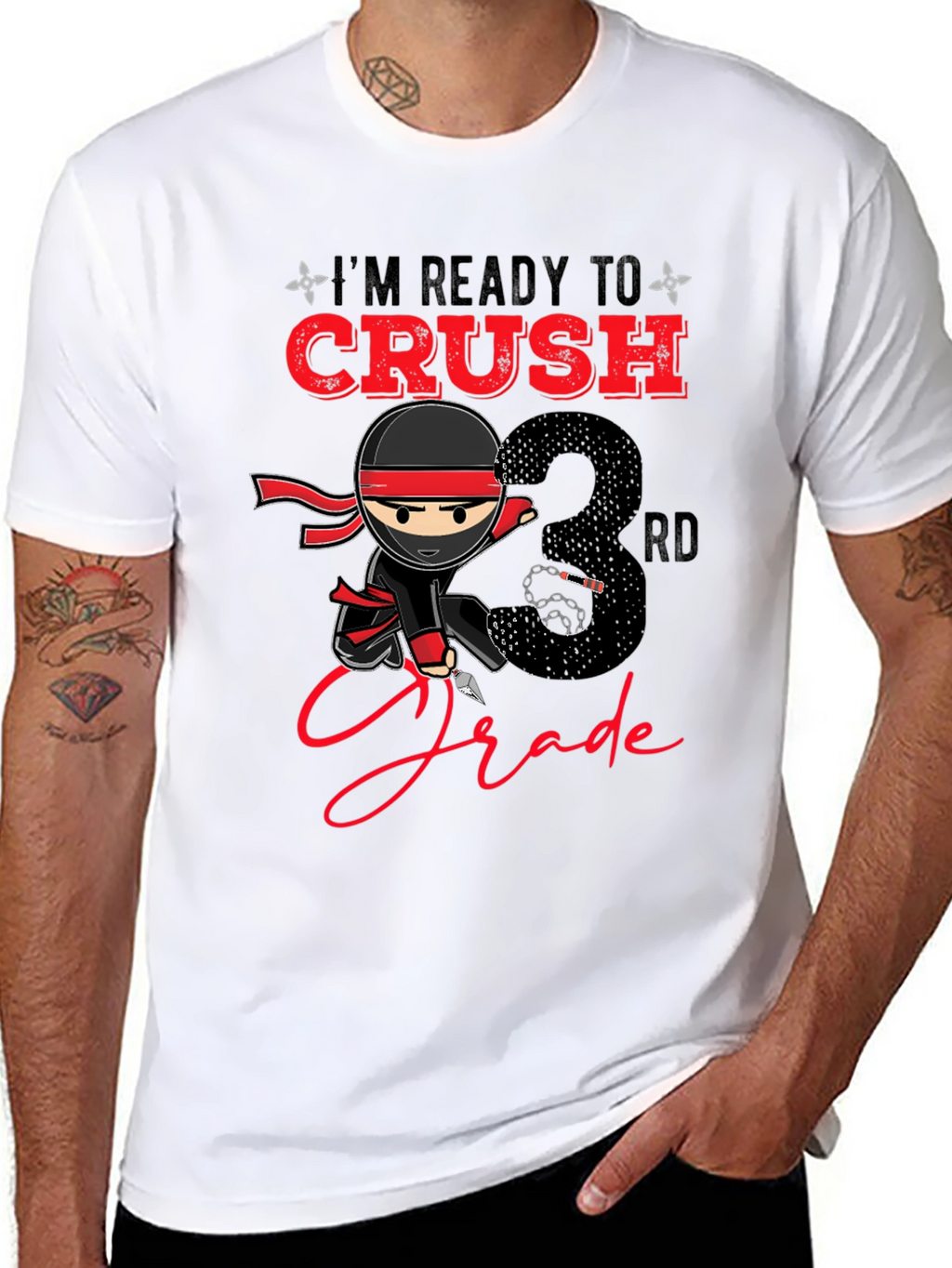 Ready to Crush 3rd Grade Ninja T-Shirt