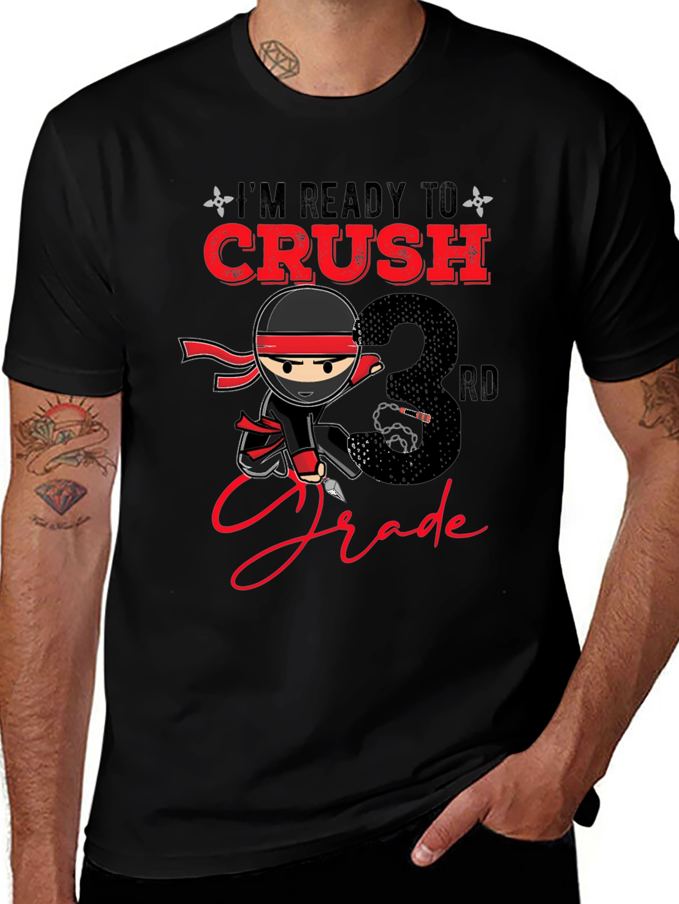 Ready to Crush 3rd Grade Ninja T-Shirt