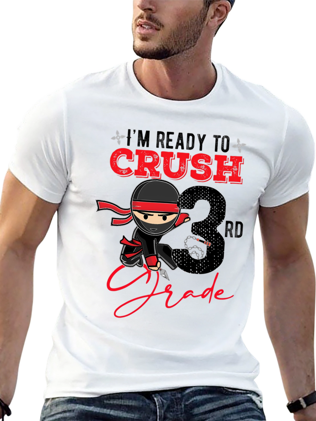 Ready to Crush 3rd Grade Ninja T-Shirt