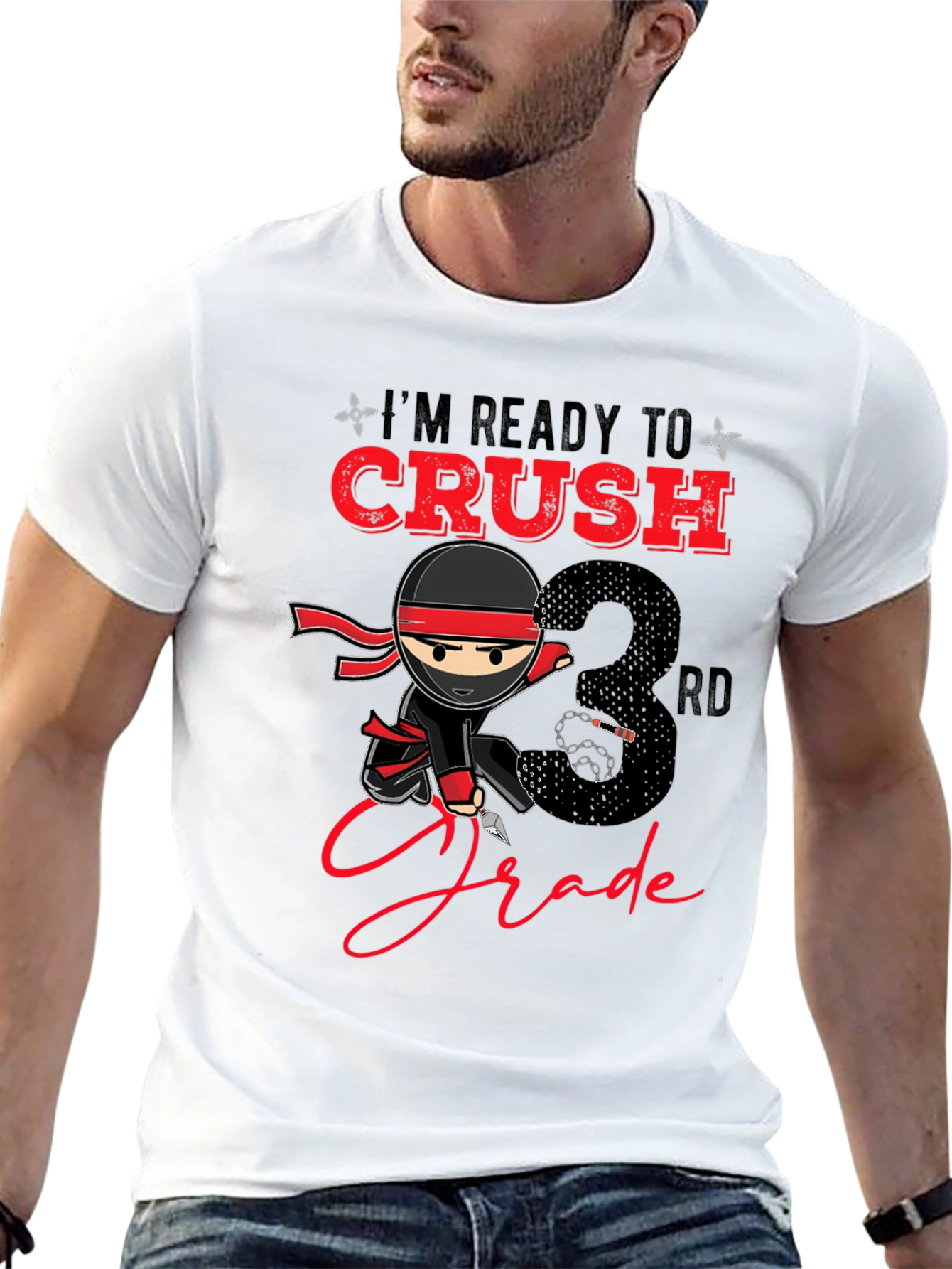 Ready to Crush 3rd Grade Ninja T-Shirt