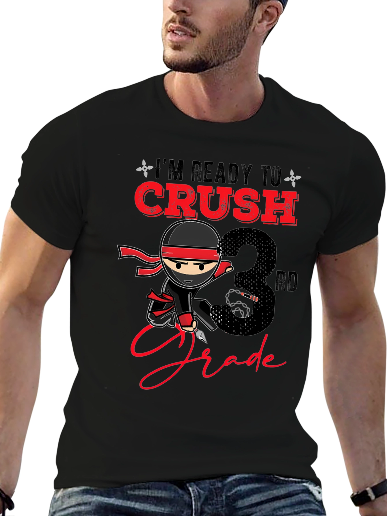 Ready to Crush 3rd Grade Ninja T-Shirt