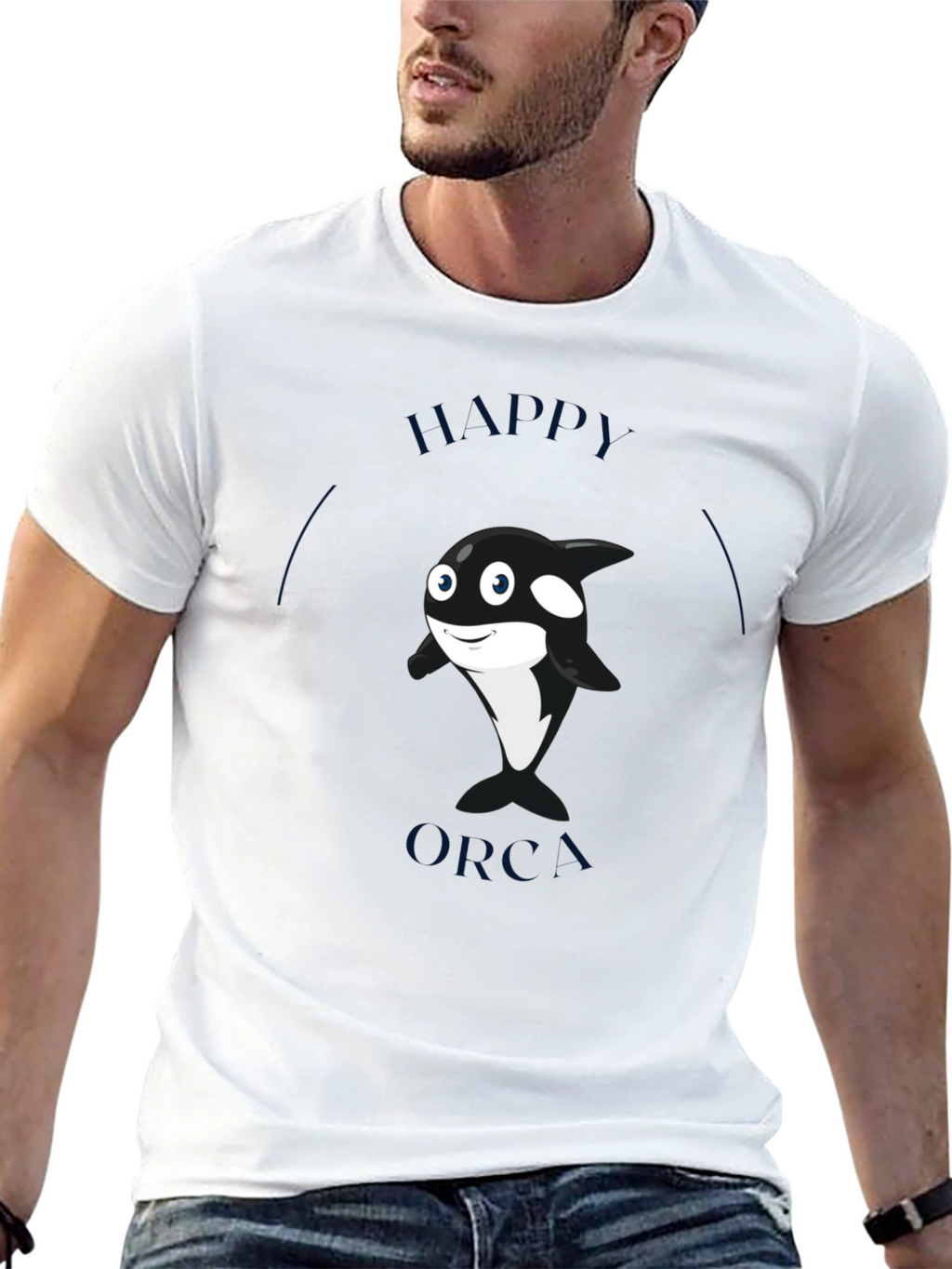 Happy Orca Graphic T-Shirt