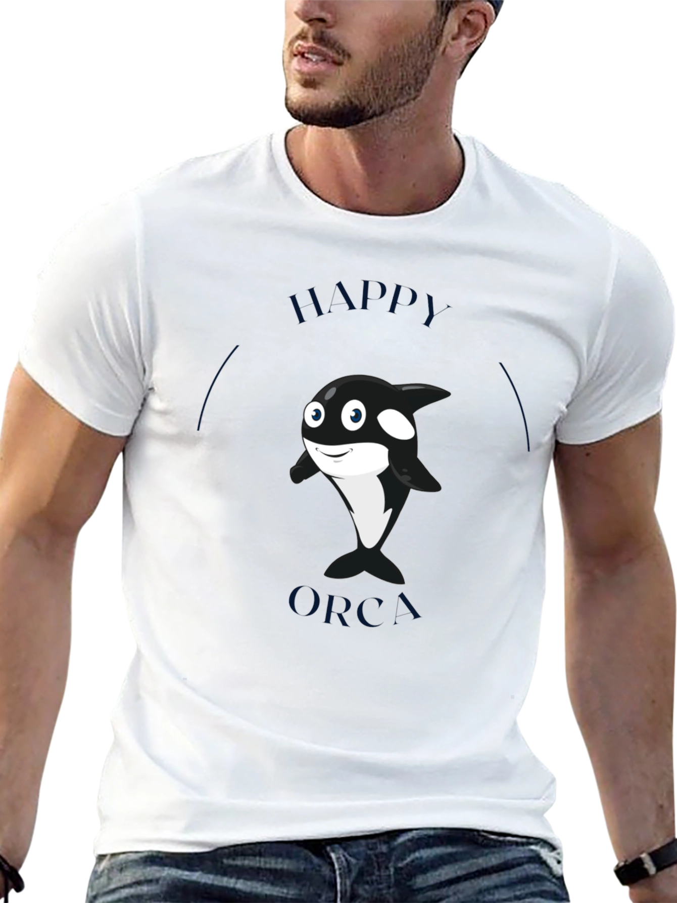 Happy Orca Graphic T-Shirt