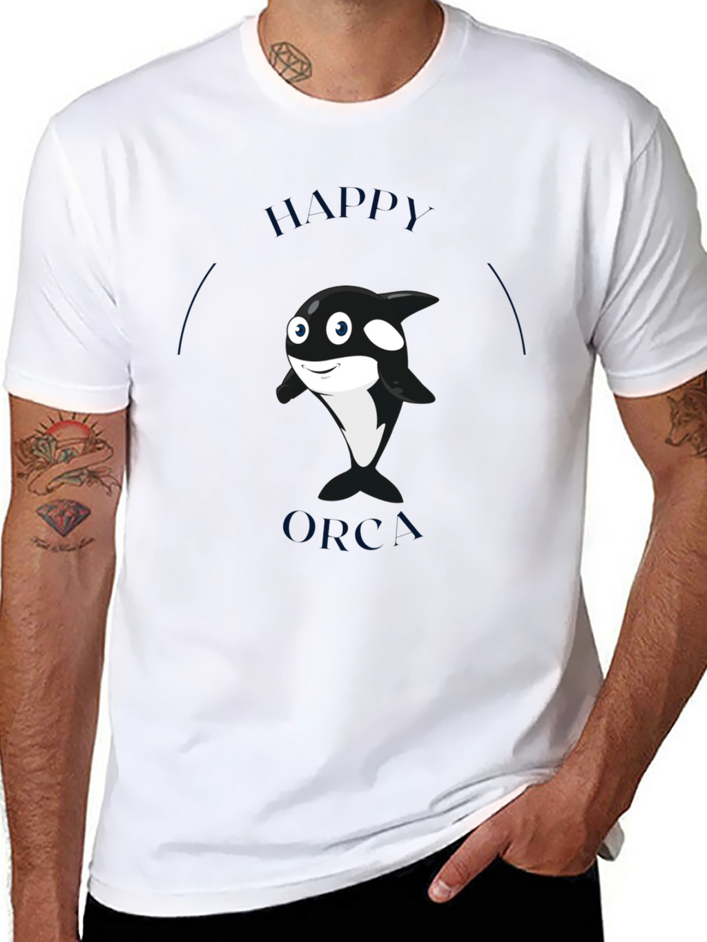 Happy Orca Graphic T-Shirt