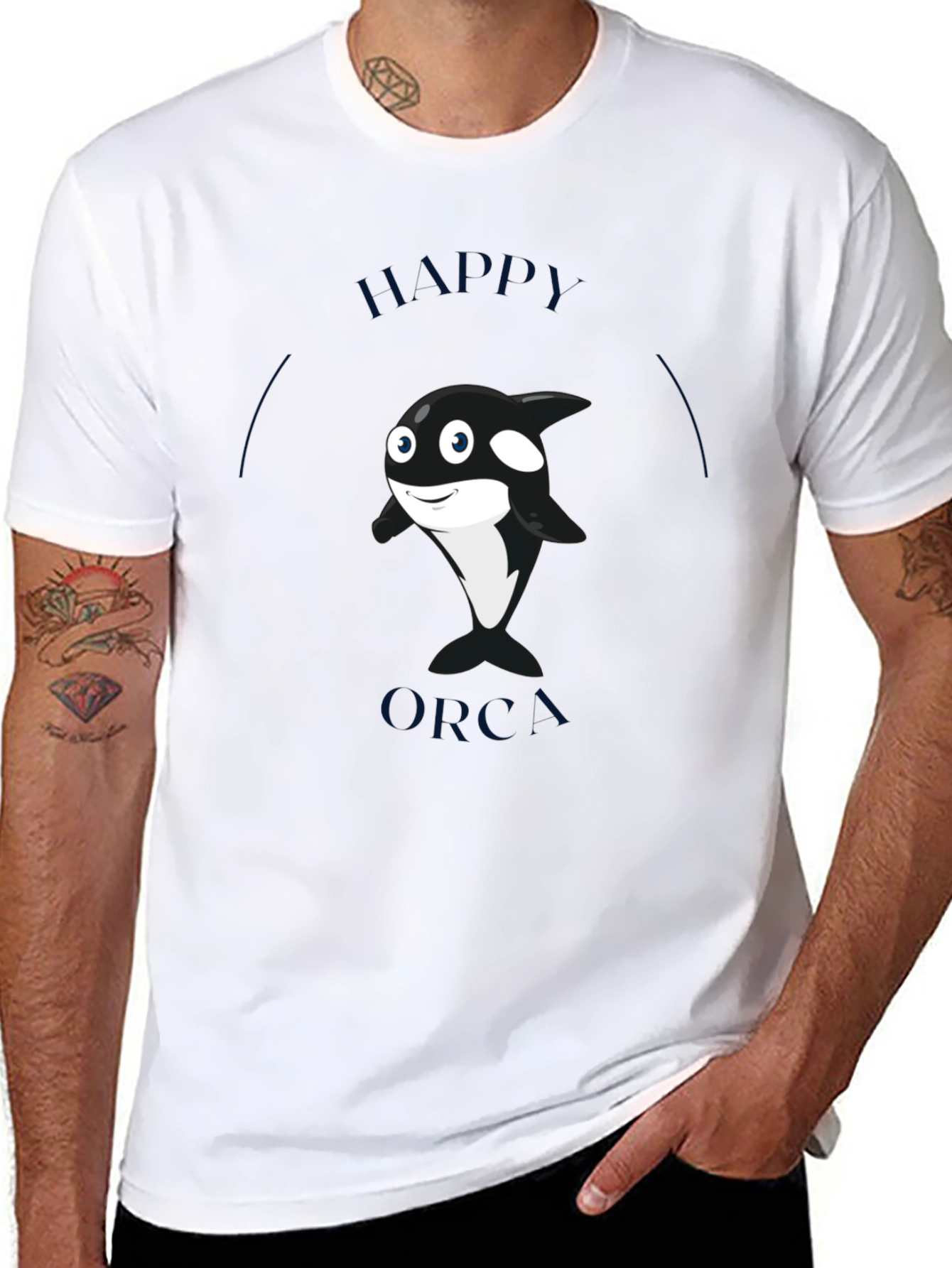 Happy Orca Graphic T-Shirt