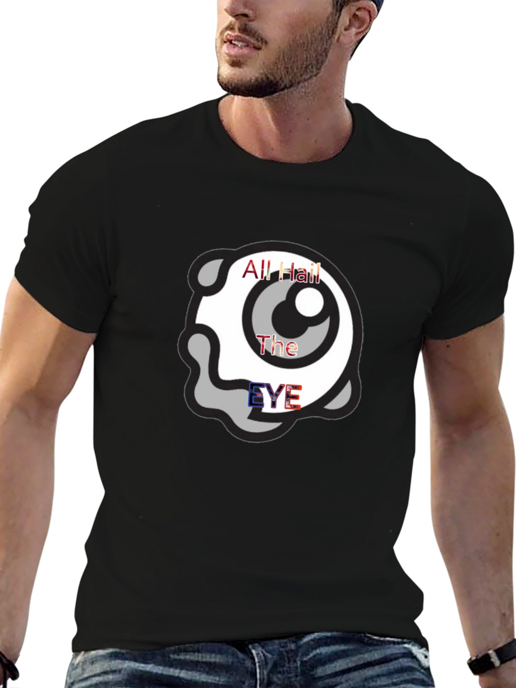All Hail The Eye T-Shirt - Black Graphic Tee