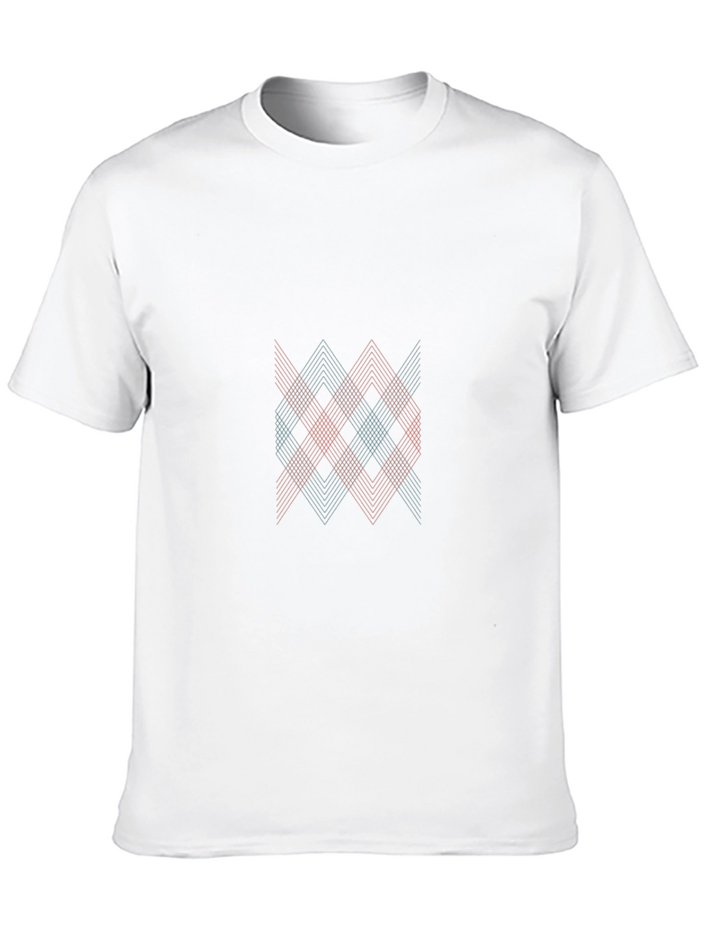 Geometric Patterned Black T-Shirt