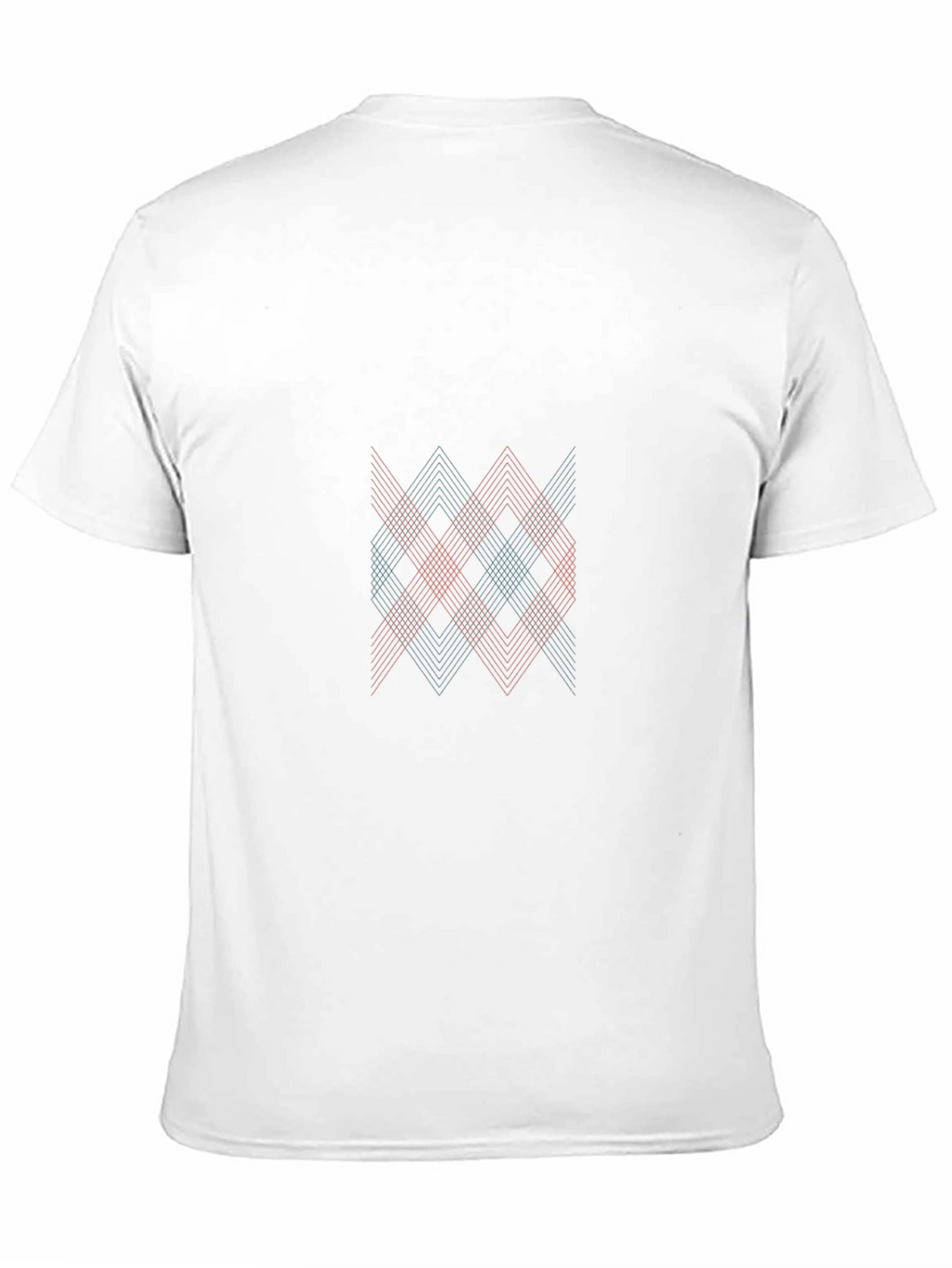 Geometric Patterned Black T-Shirt