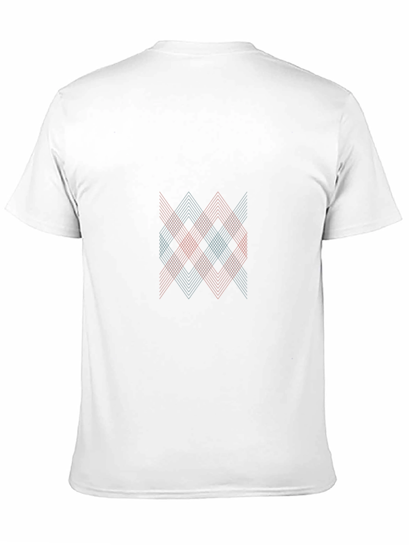 Geometric Patterned Black T-Shirt