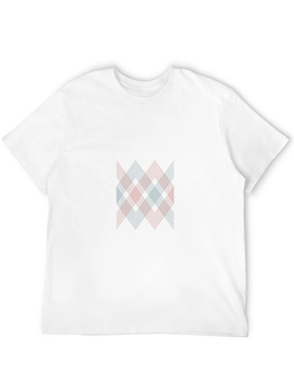 Geometric Patterned Black T-Shirt