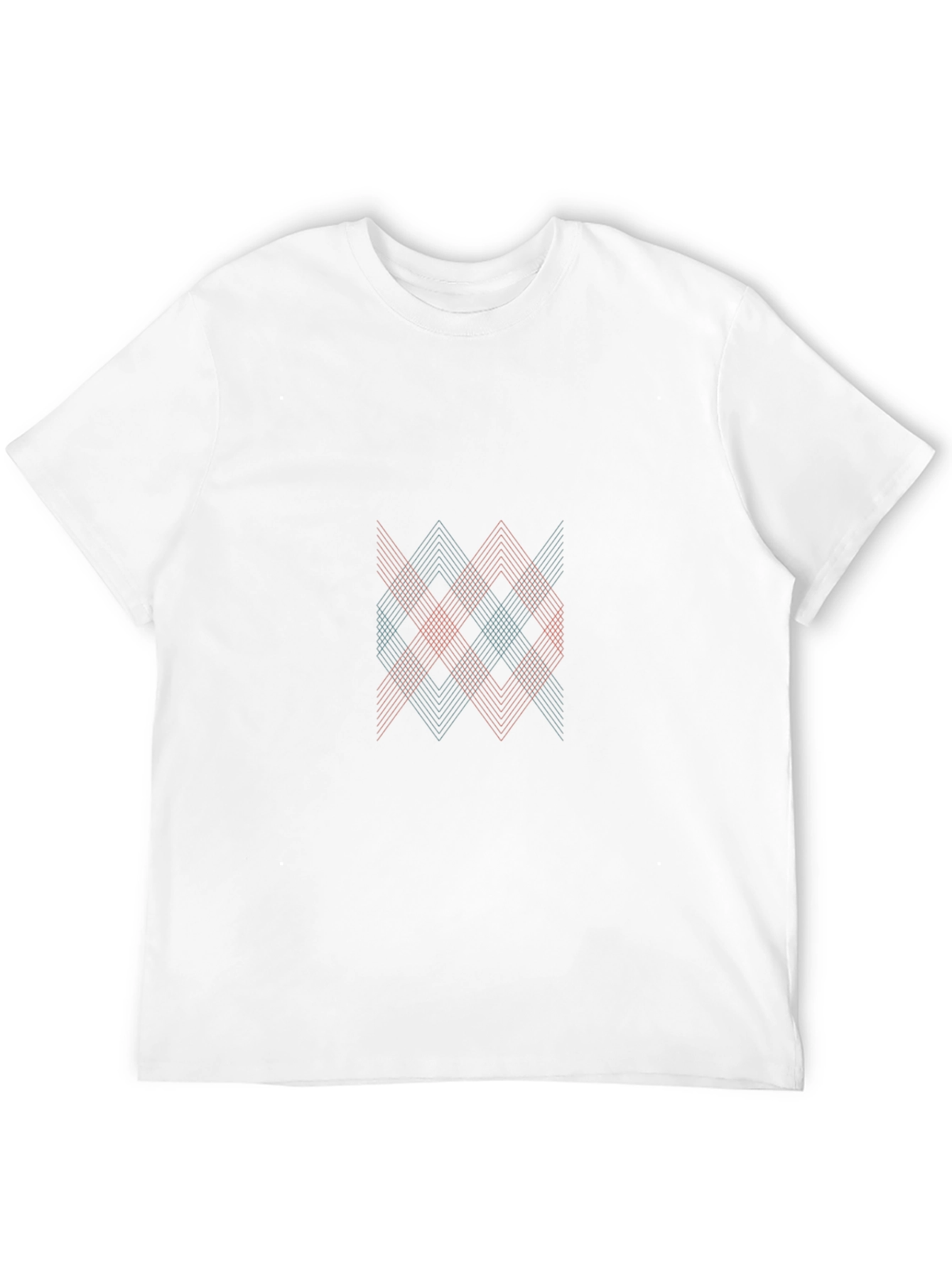 Geometric Patterned Black T-Shirt