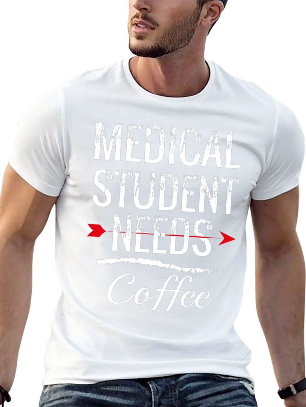 Medical Student Needs Coffee T-Shirt - Black