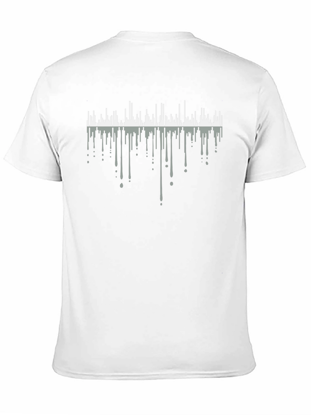 Mens Black Graphic T-Shirt - Soundwave Design