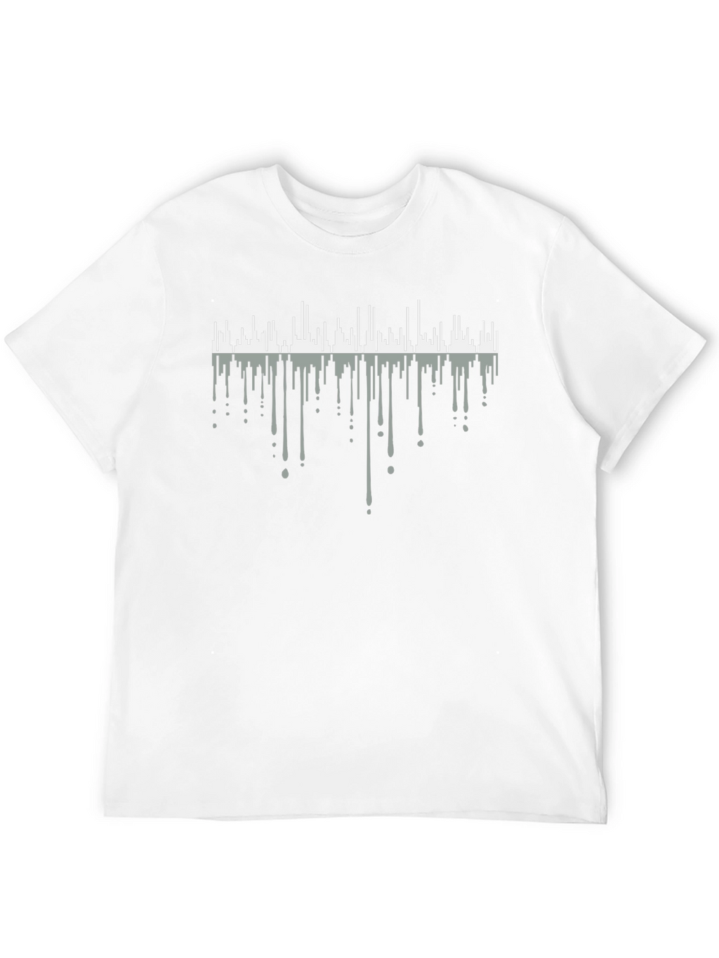 Mens Black Graphic T-Shirt - Soundwave Design