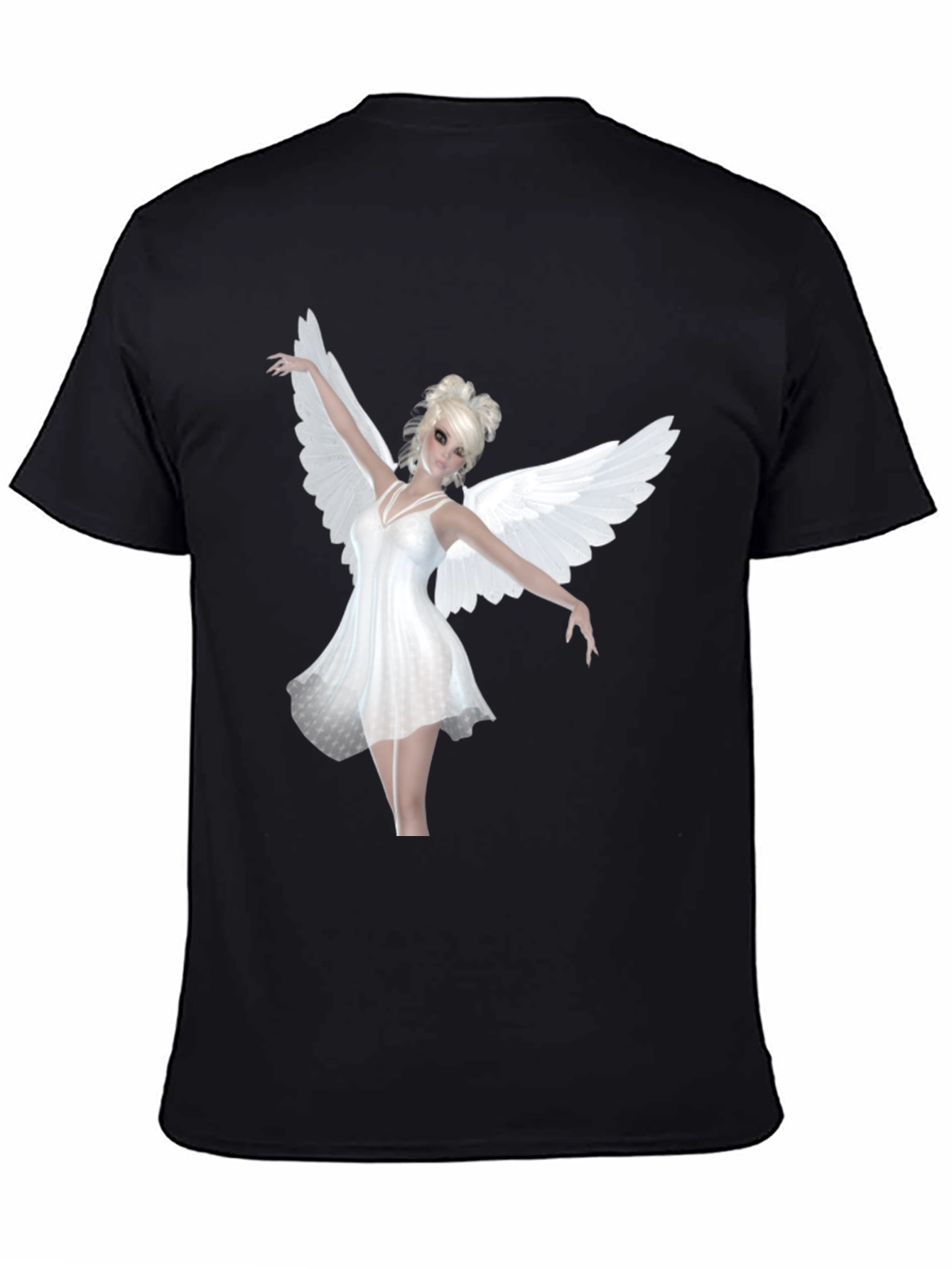 Angel Wings Black T-Shirt