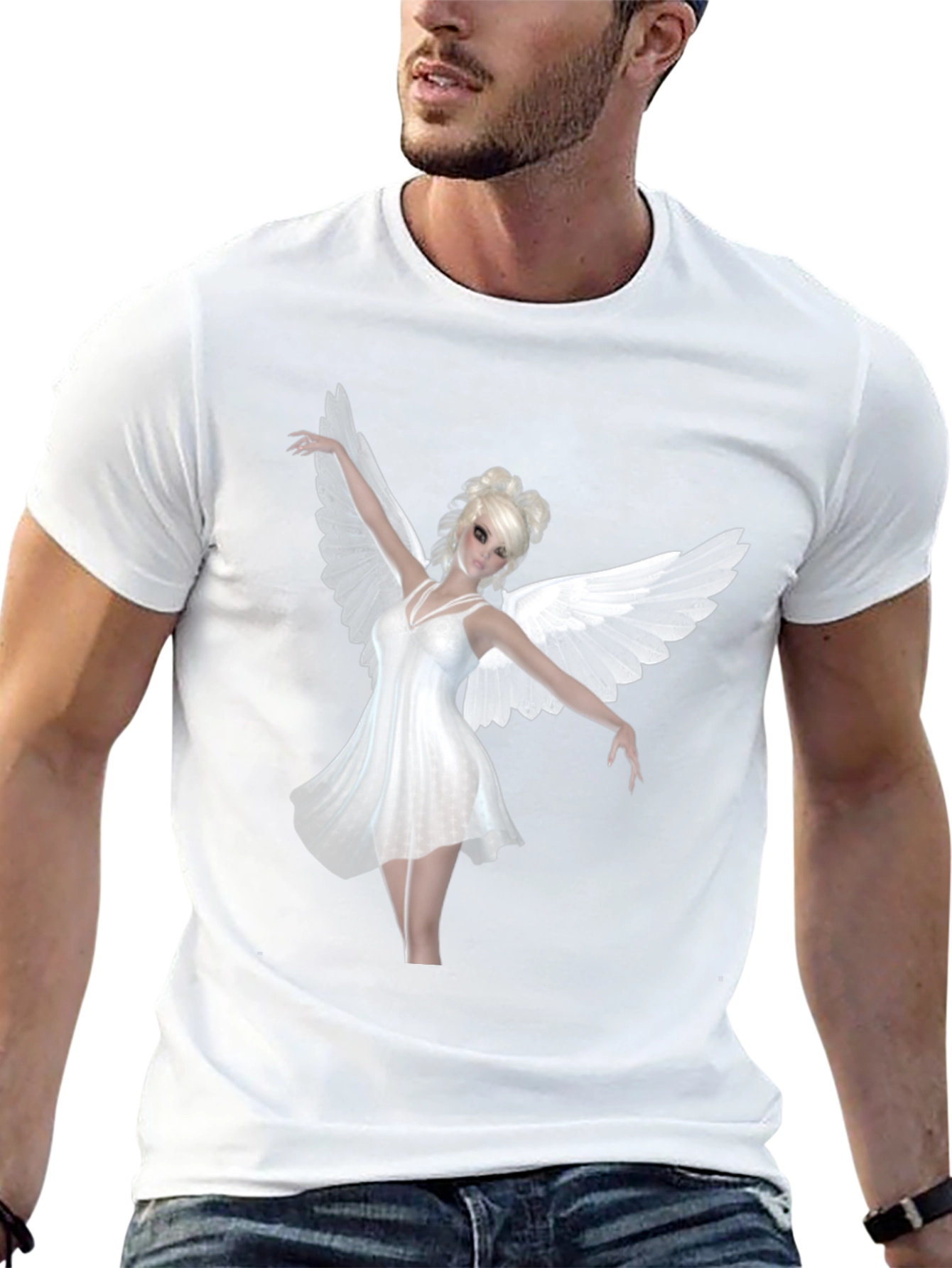 Angel Wings Black T-Shirt