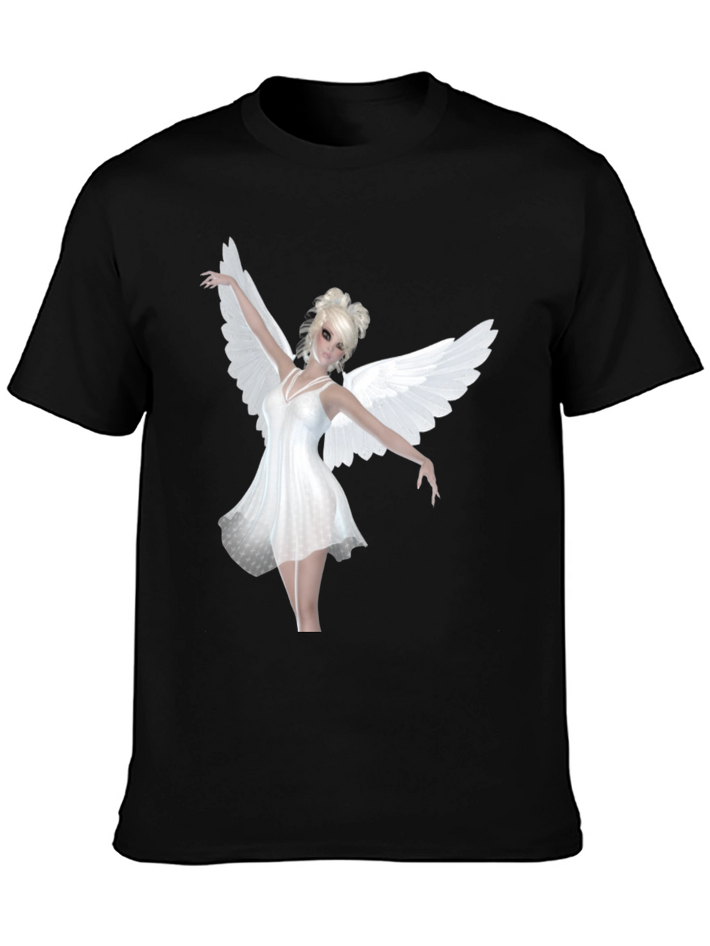 Angel Wings Black T-Shirt