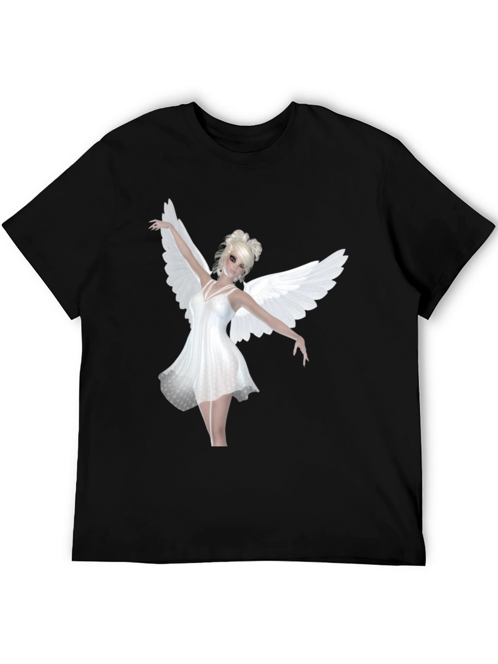 Angel Wings Black T-Shirt