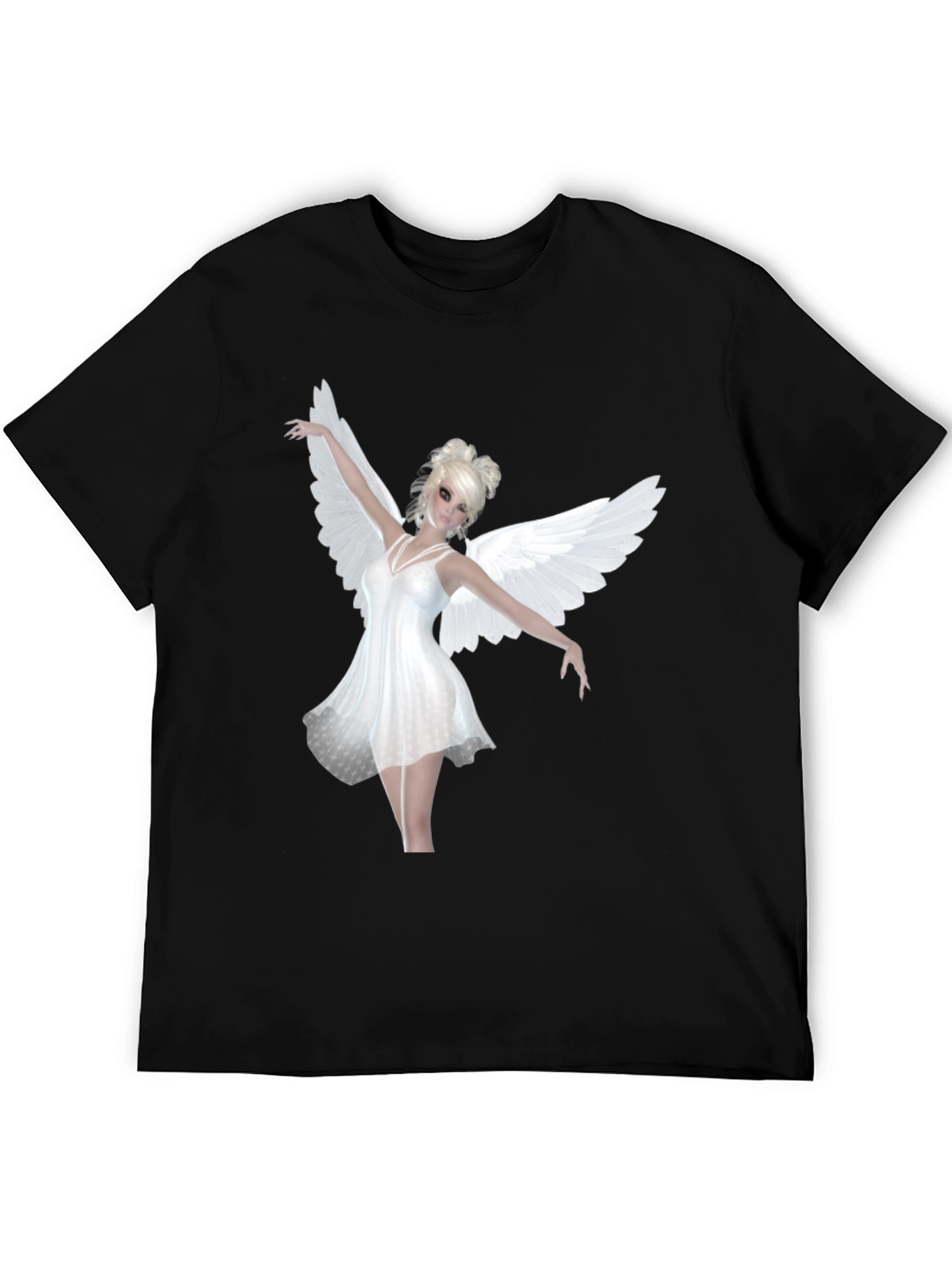 Angel Wings Black T-Shirt