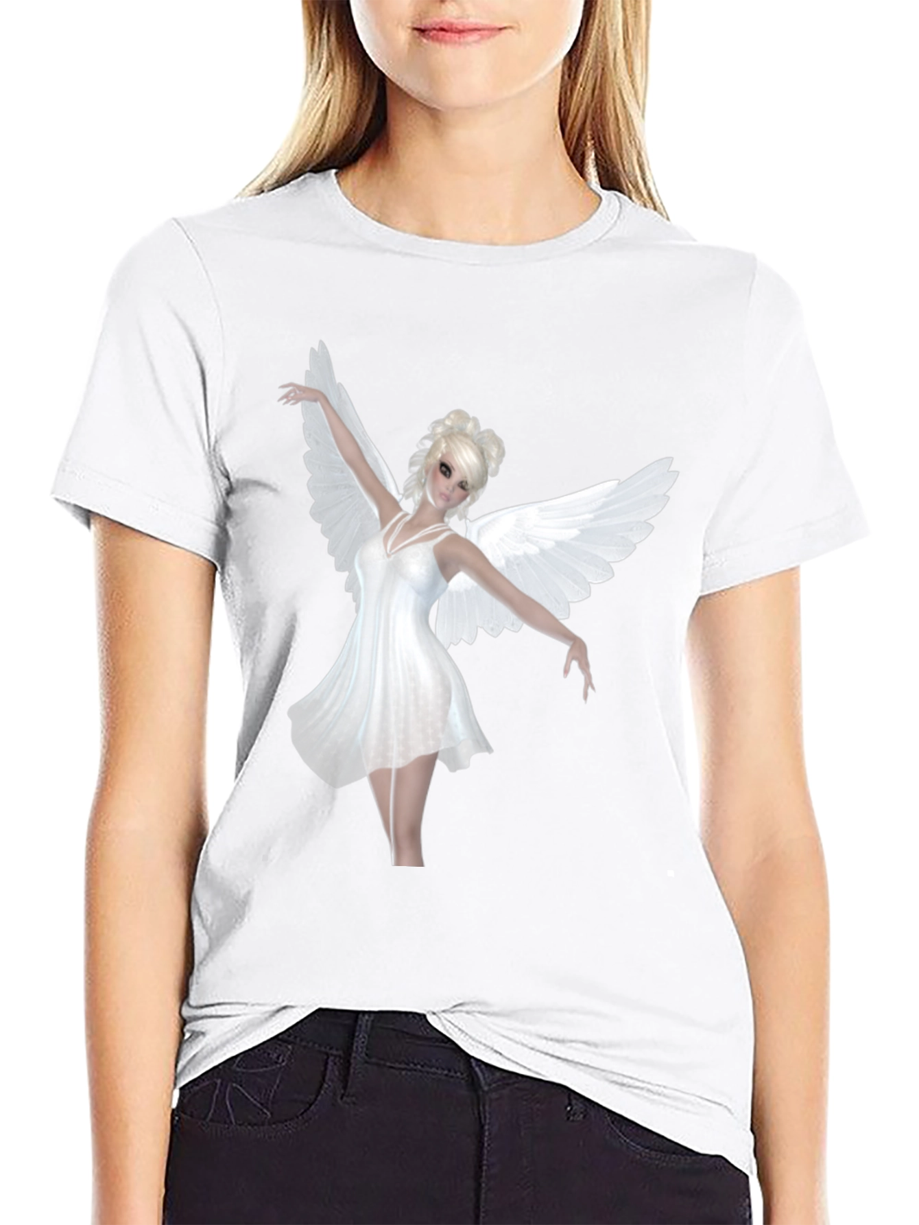 Angel Wings Black T-Shirt