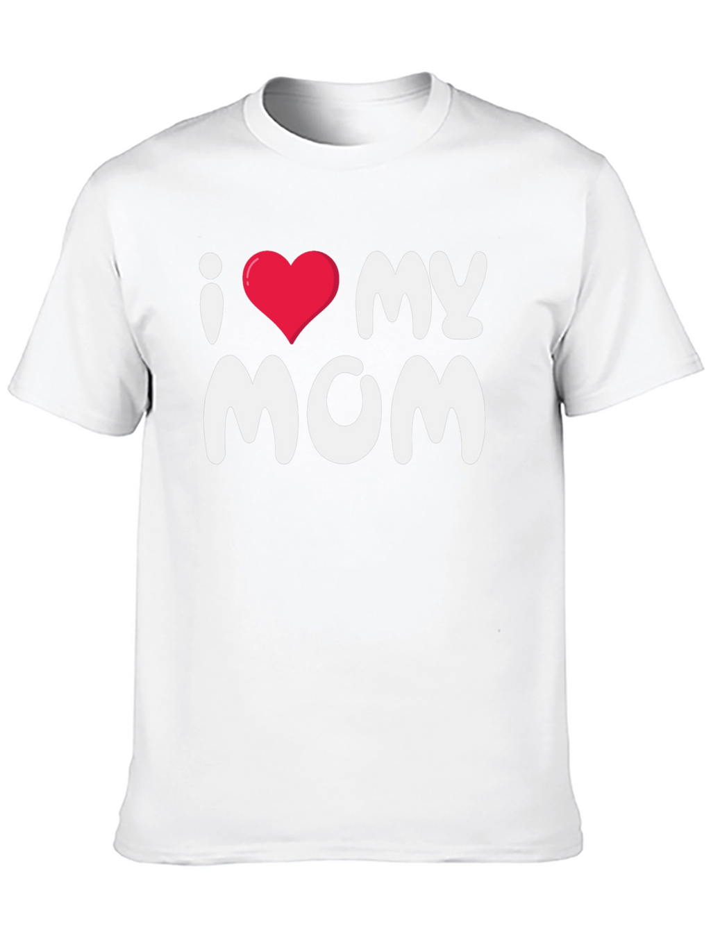 I Love My Mom Black T-Shirt
