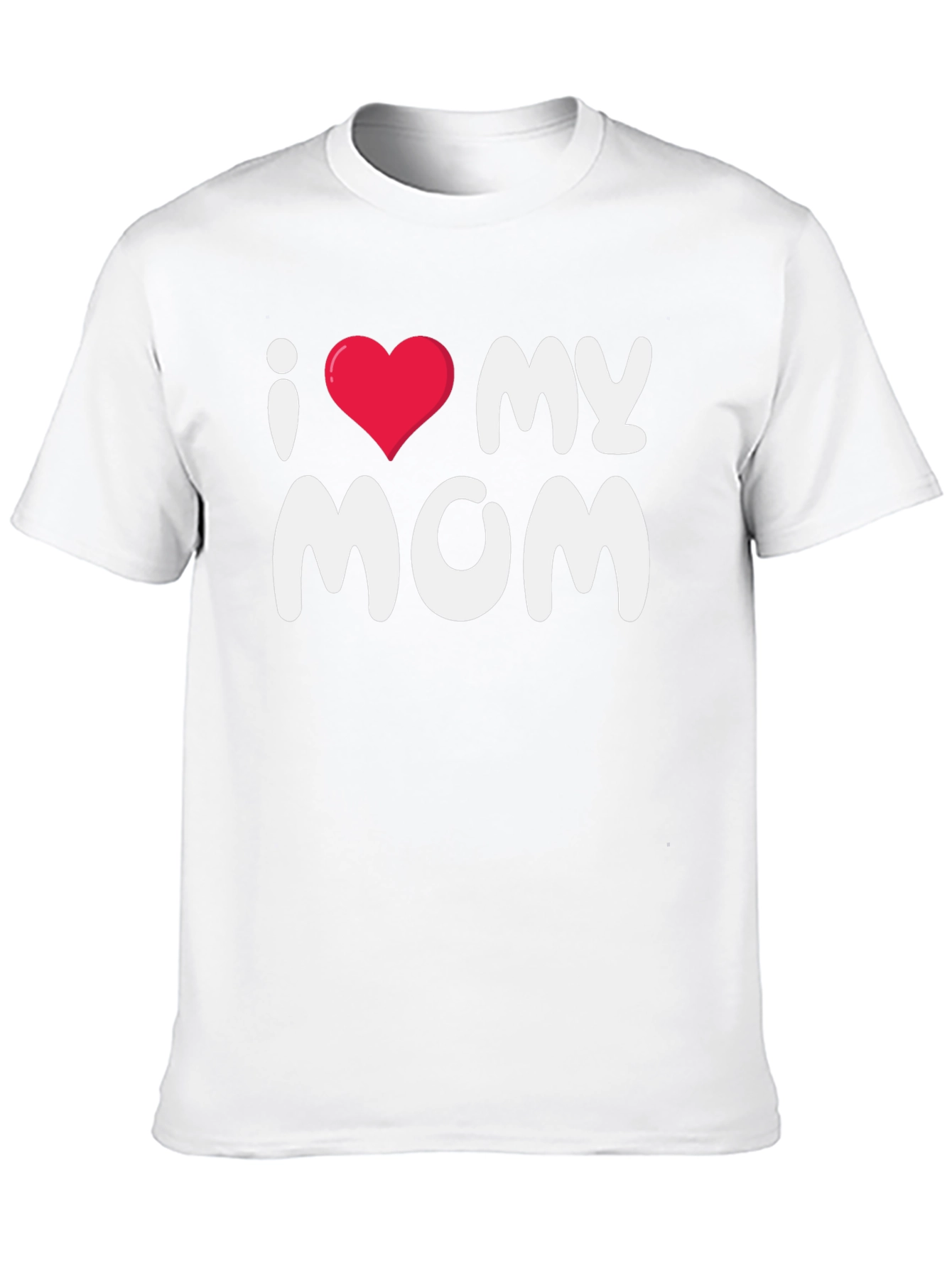 I Love My Mom Black T-Shirt
