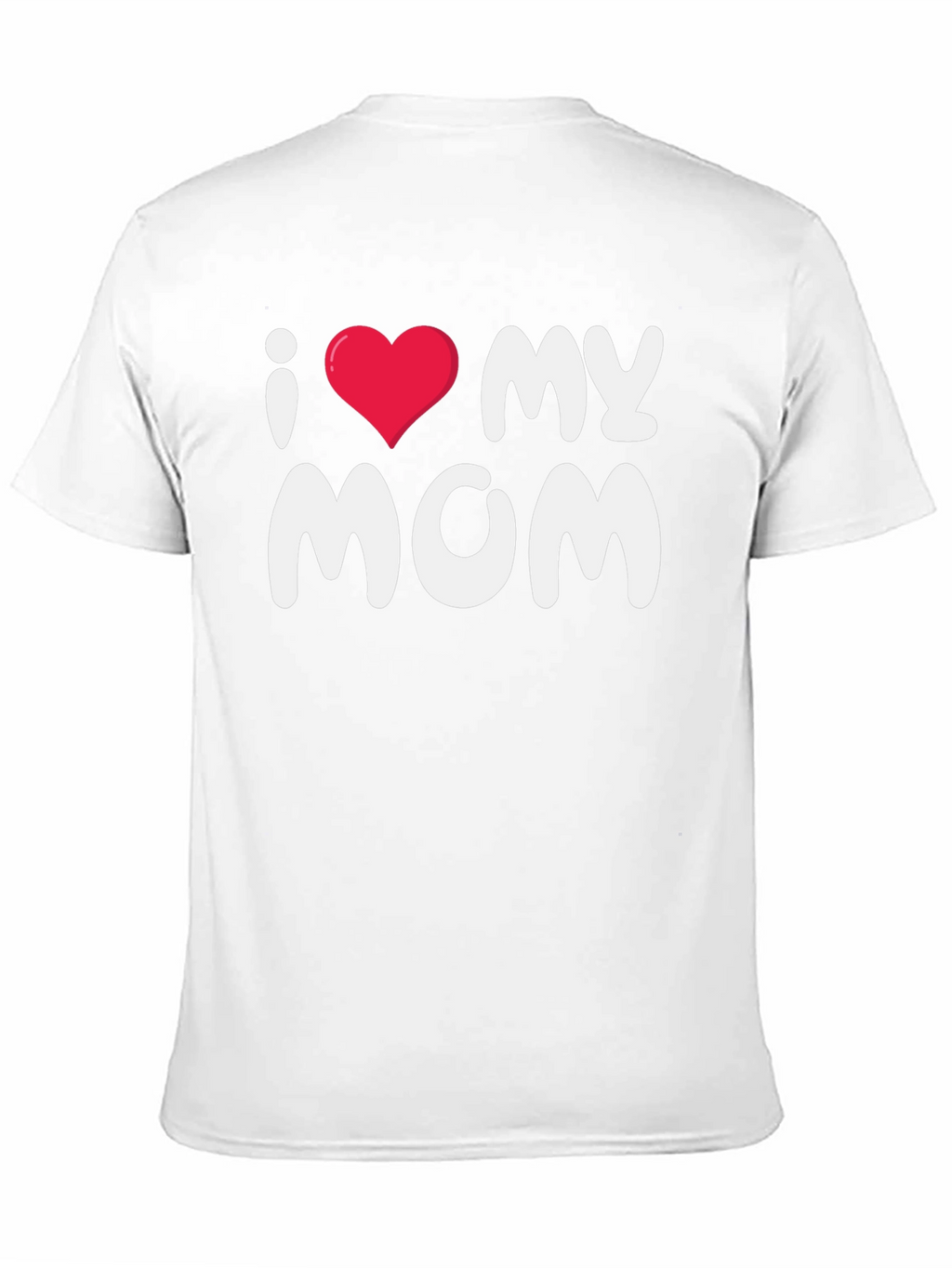 I Love My Mom Black T-Shirt