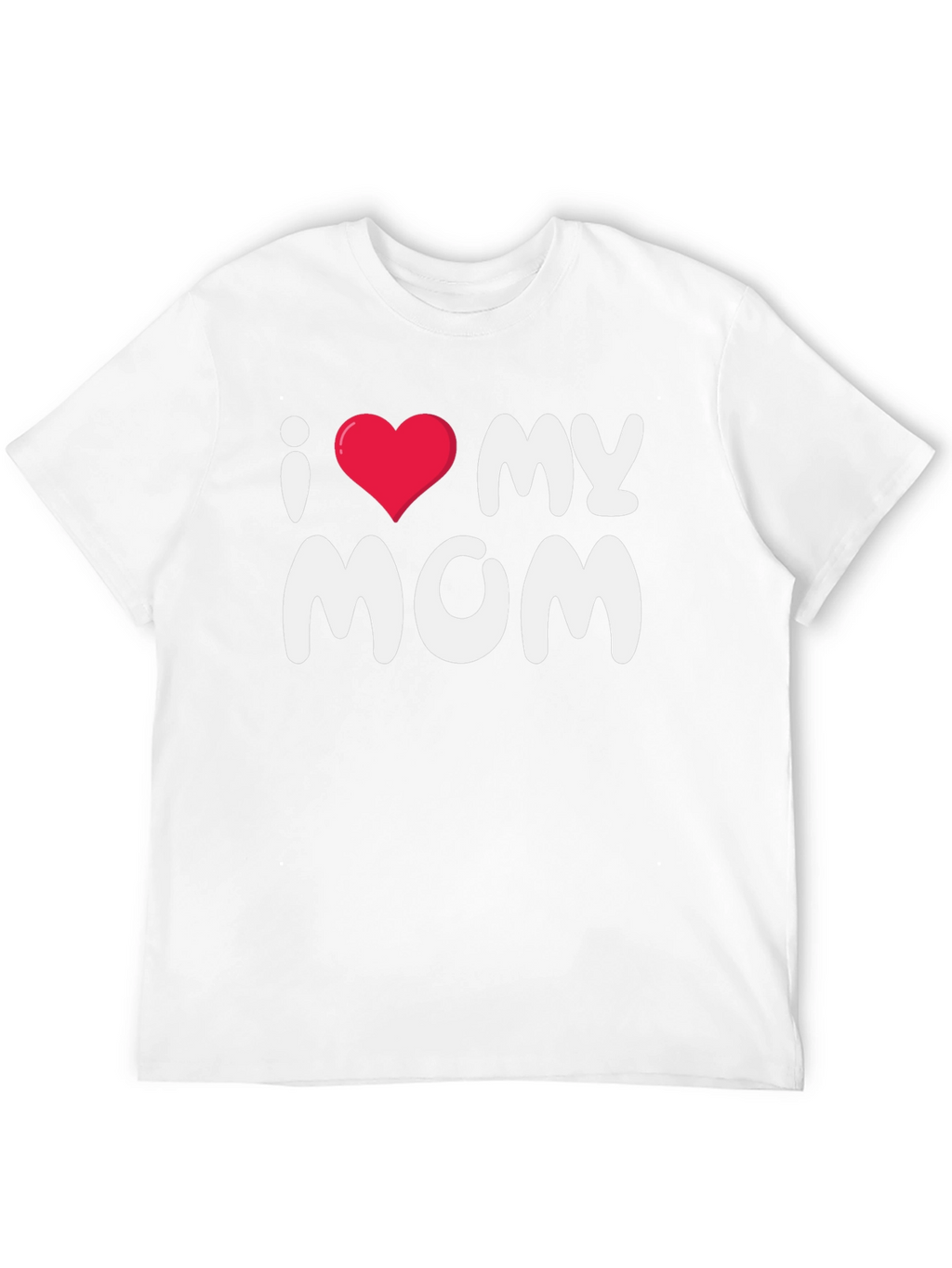 I Love My Mom Black T-Shirt