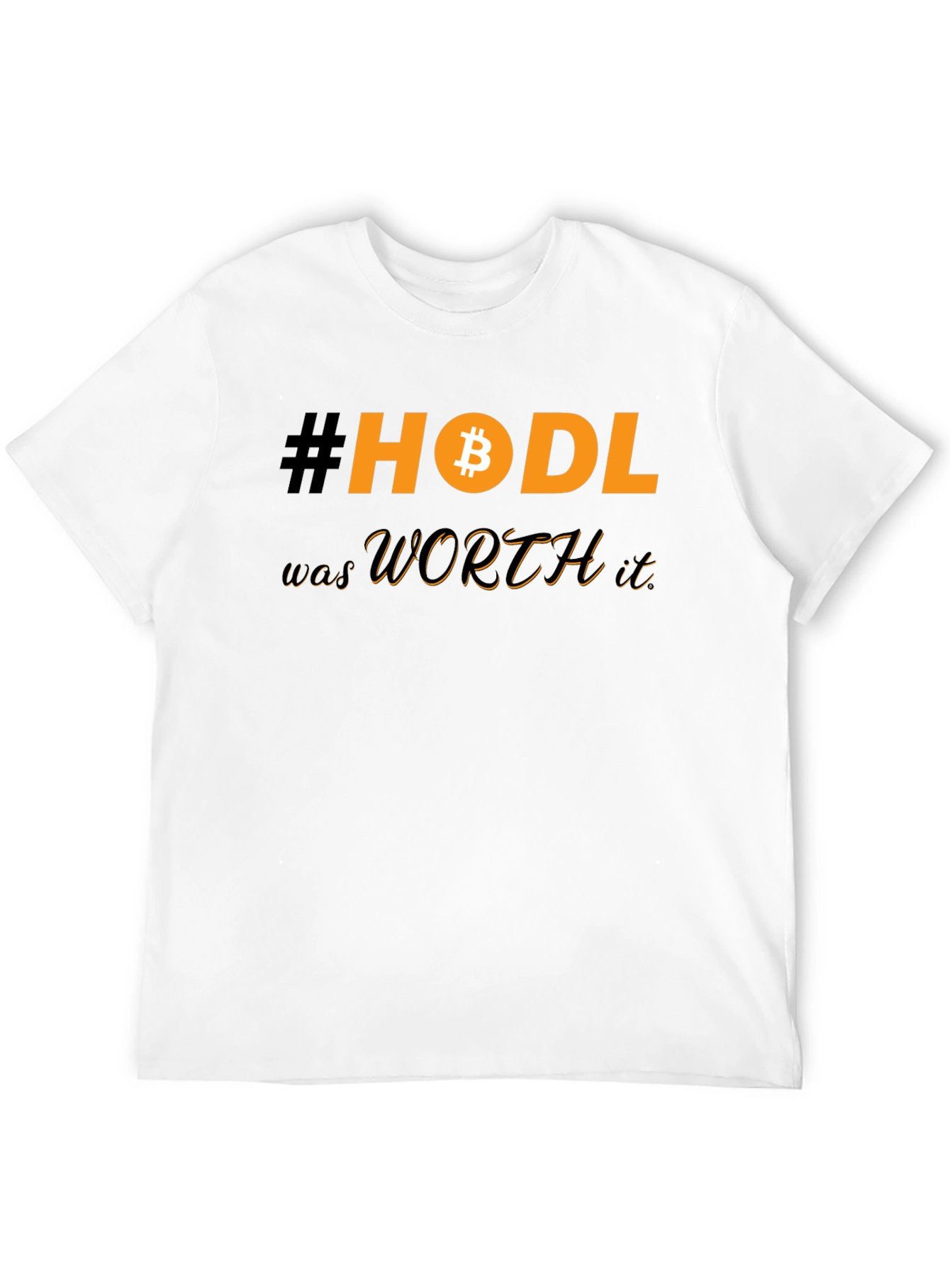HODL Bitcoin Black T-Shirt Crypto Investor