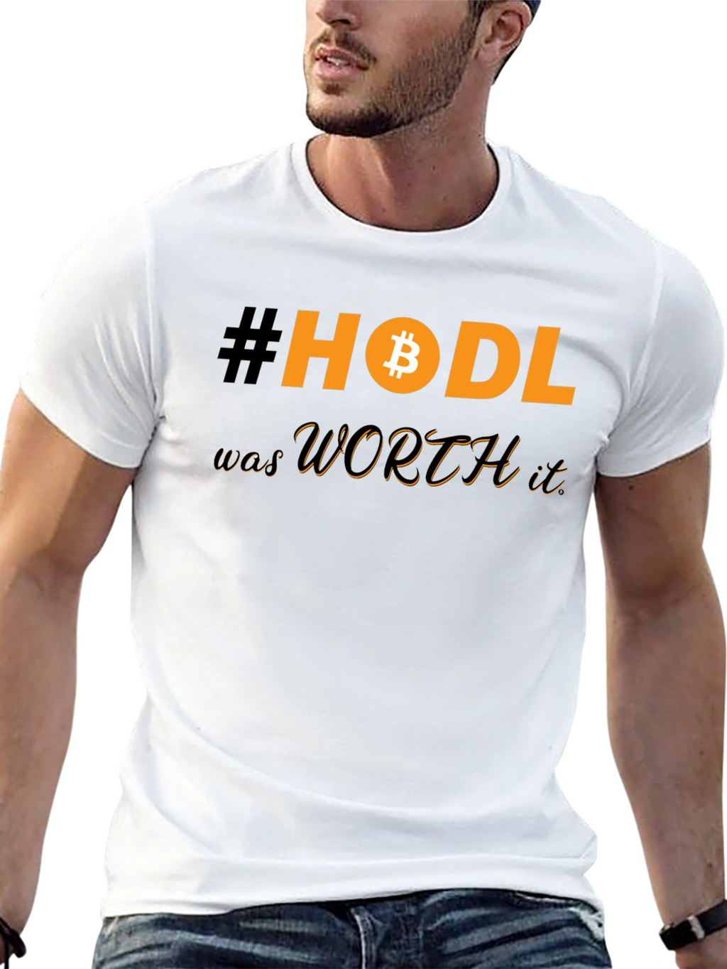 HODL Bitcoin Black T-Shirt Crypto Investor