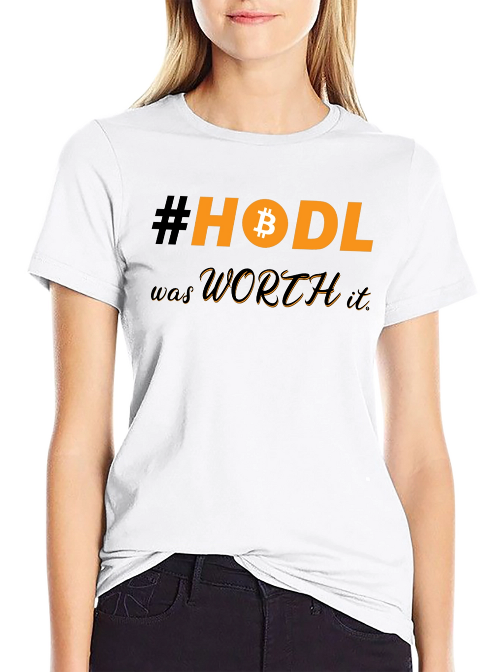 HODL Bitcoin Black T-Shirt Crypto Investor