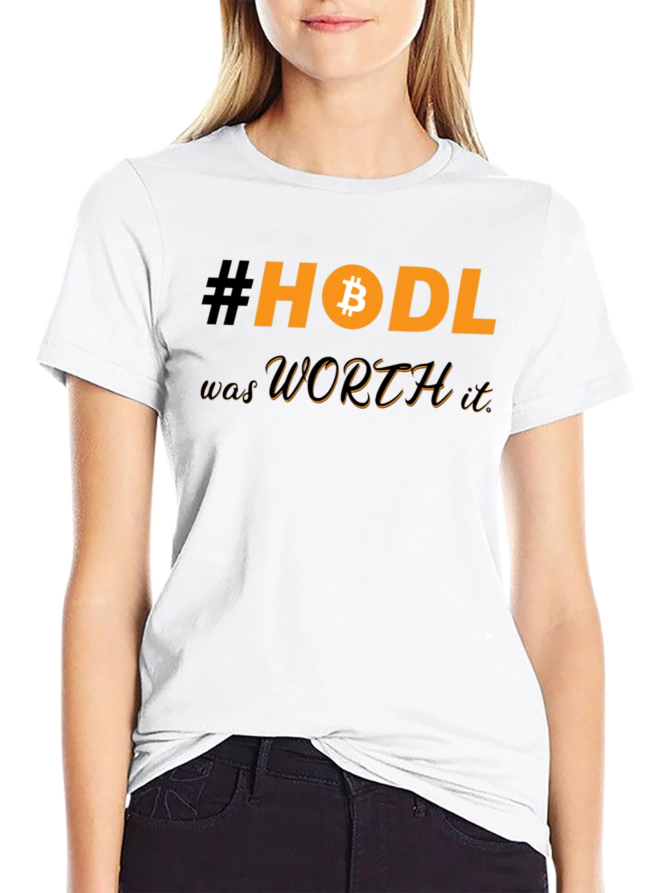 HODL Bitcoin Black T-Shirt Crypto Investor