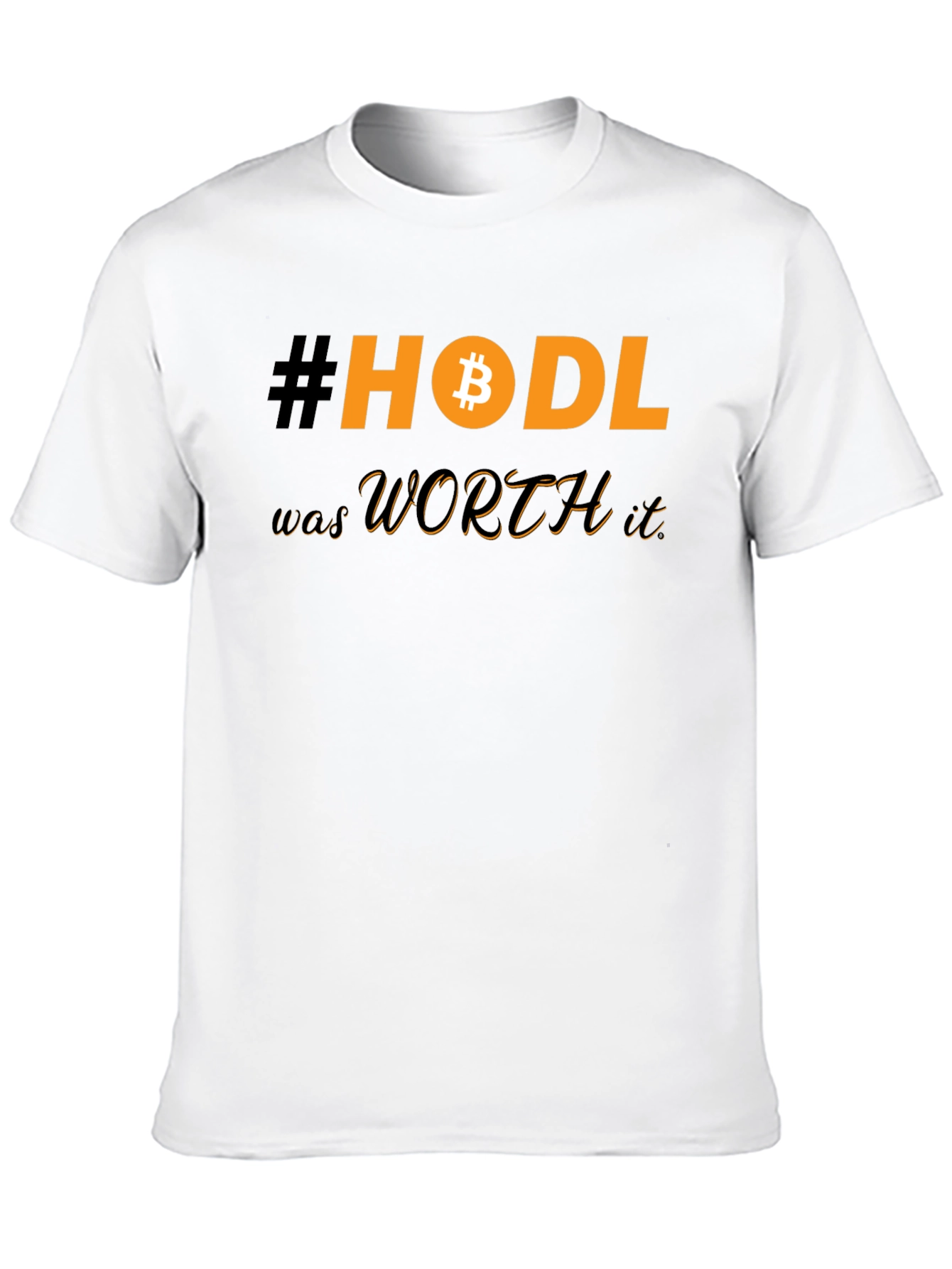 HODL Bitcoin Black T-Shirt Crypto Investor