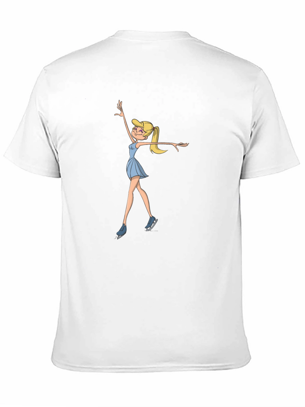 Ice Skating Cartoon Graphic T-Shirt