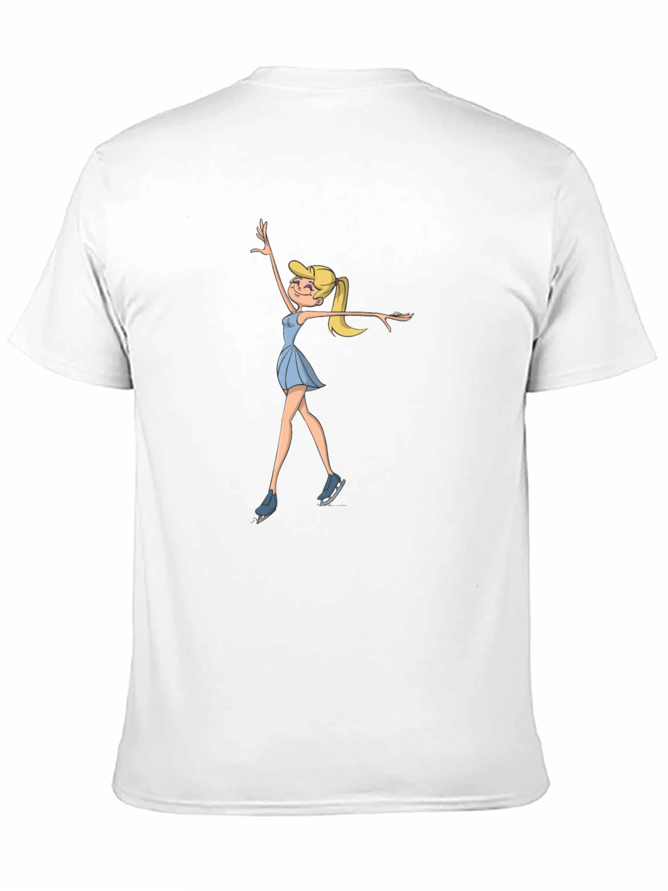 Ice Skating Cartoon Graphic T-Shirt