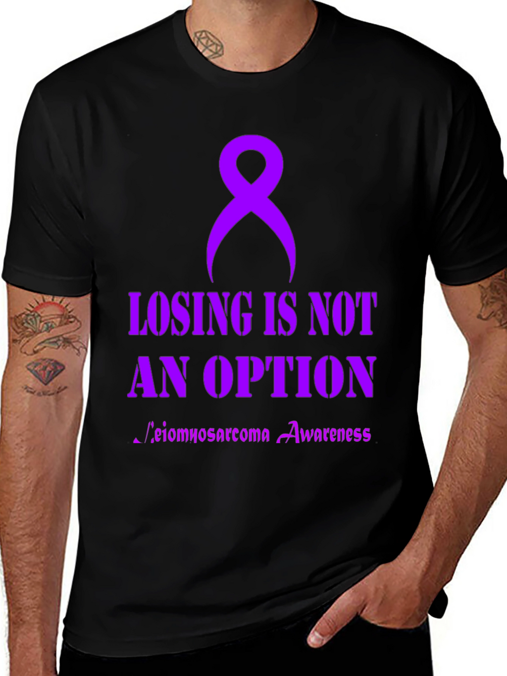 Leimyosarcoma Awareness Ribbon T-Shirt