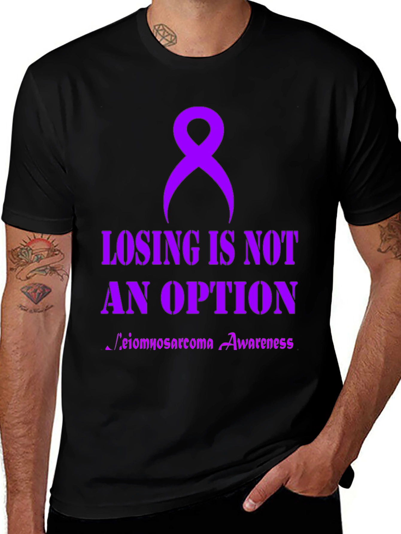 Leimyosarcoma Awareness Ribbon T-Shirt
