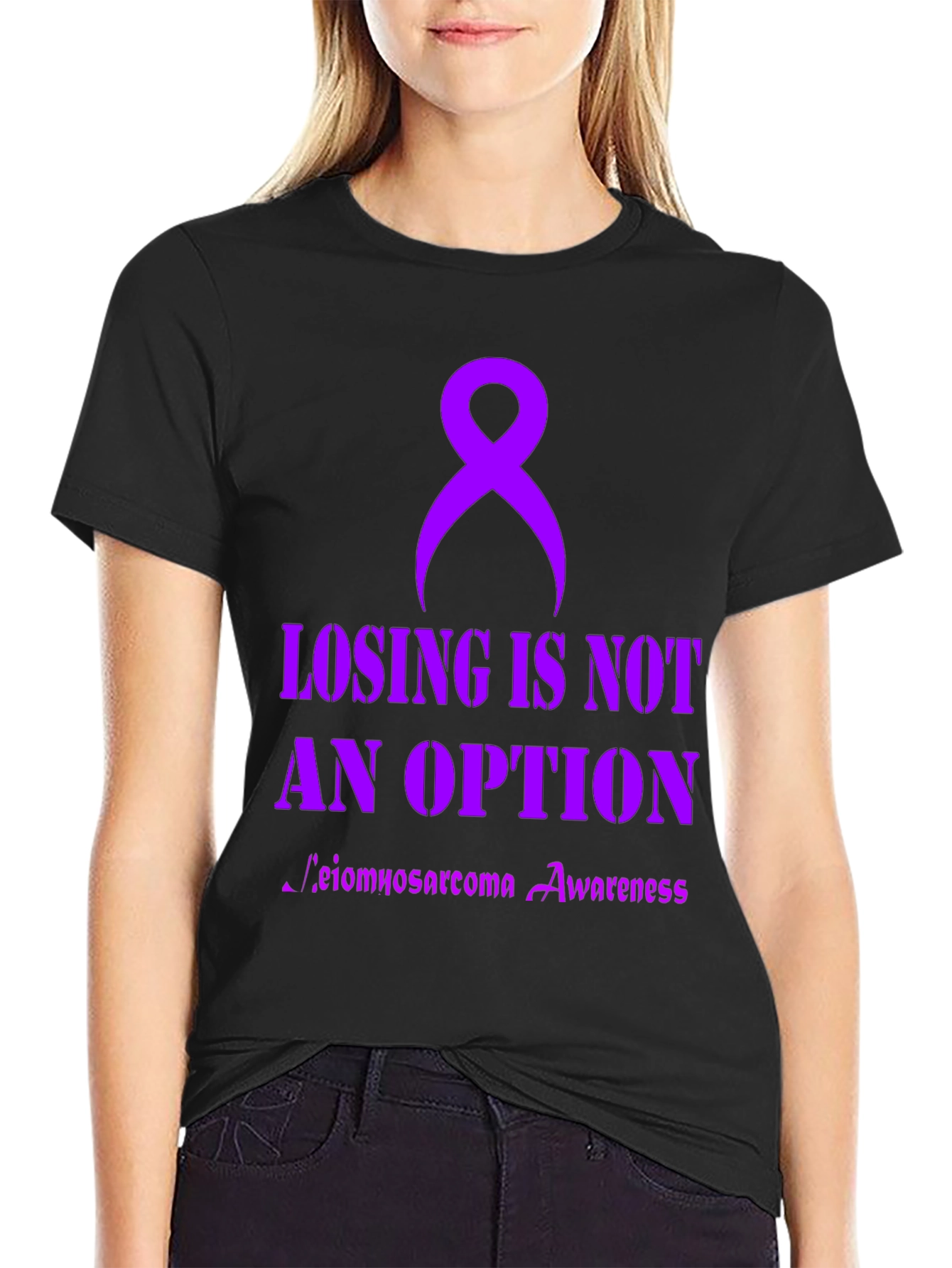 Leimyosarcoma Awareness Ribbon T-Shirt