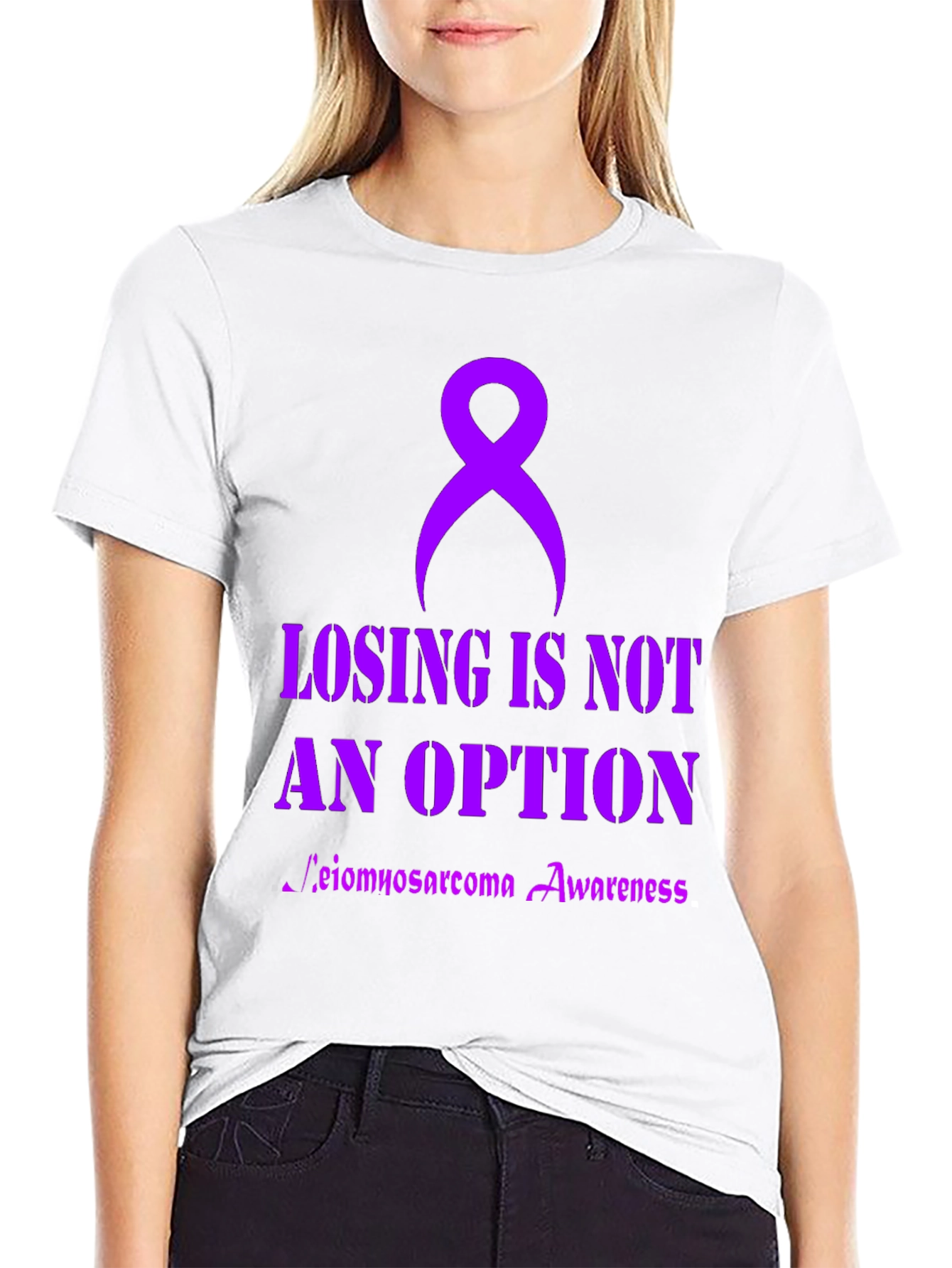 Leimyosarcoma Awareness Ribbon T-Shirt