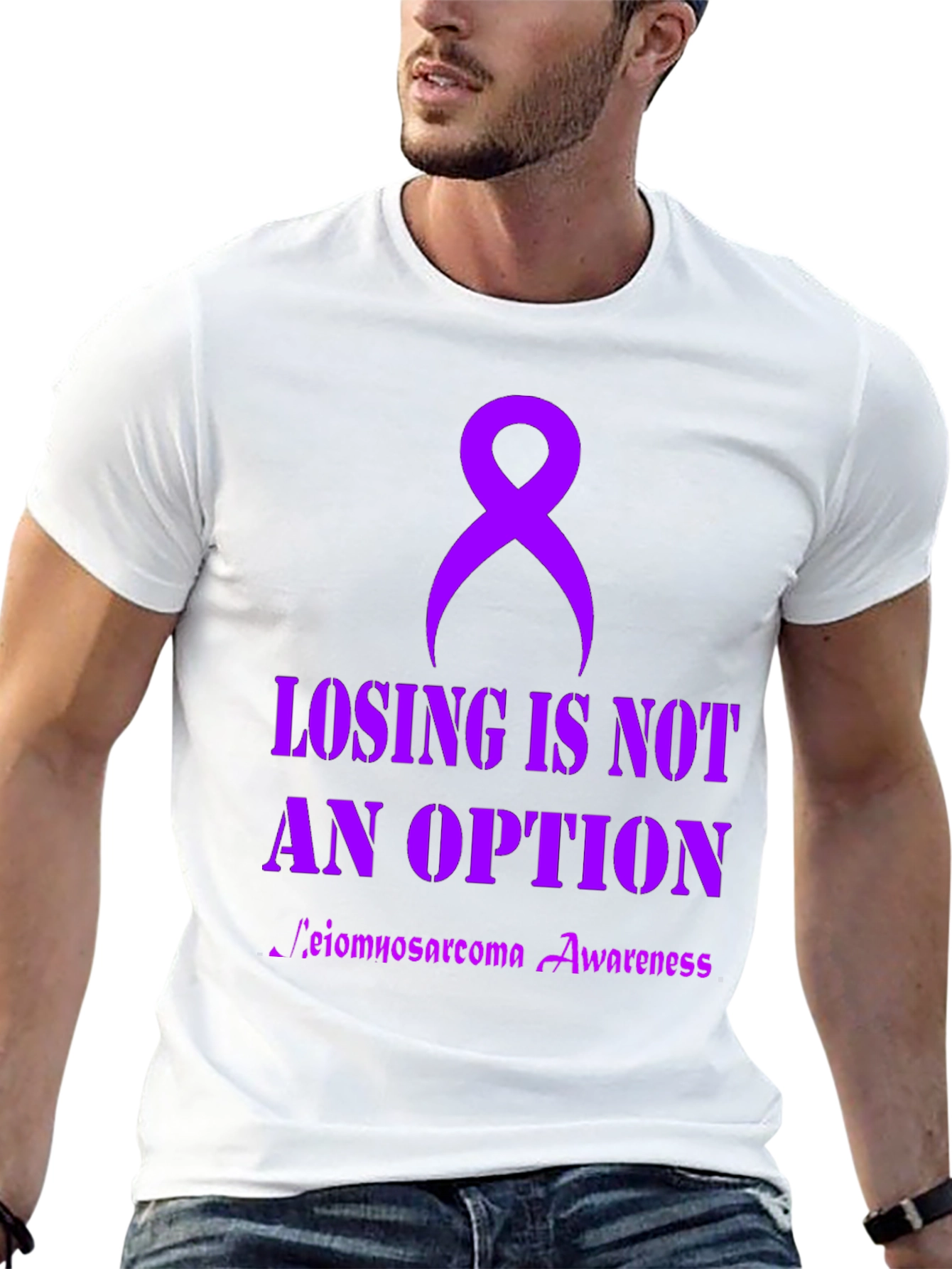 Leimyosarcoma Awareness Ribbon T-Shirt