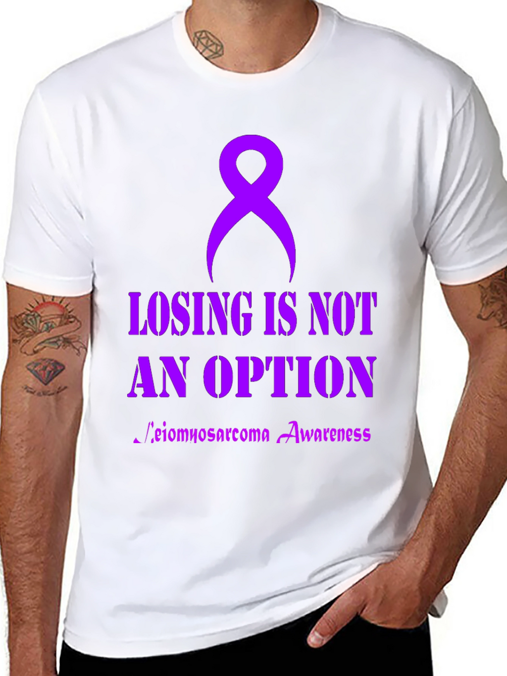 Leimyosarcoma Awareness Ribbon T-Shirt