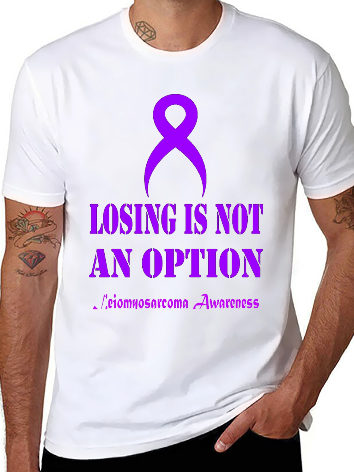 Leimyosarcoma Awareness Ribbon T-Shirt