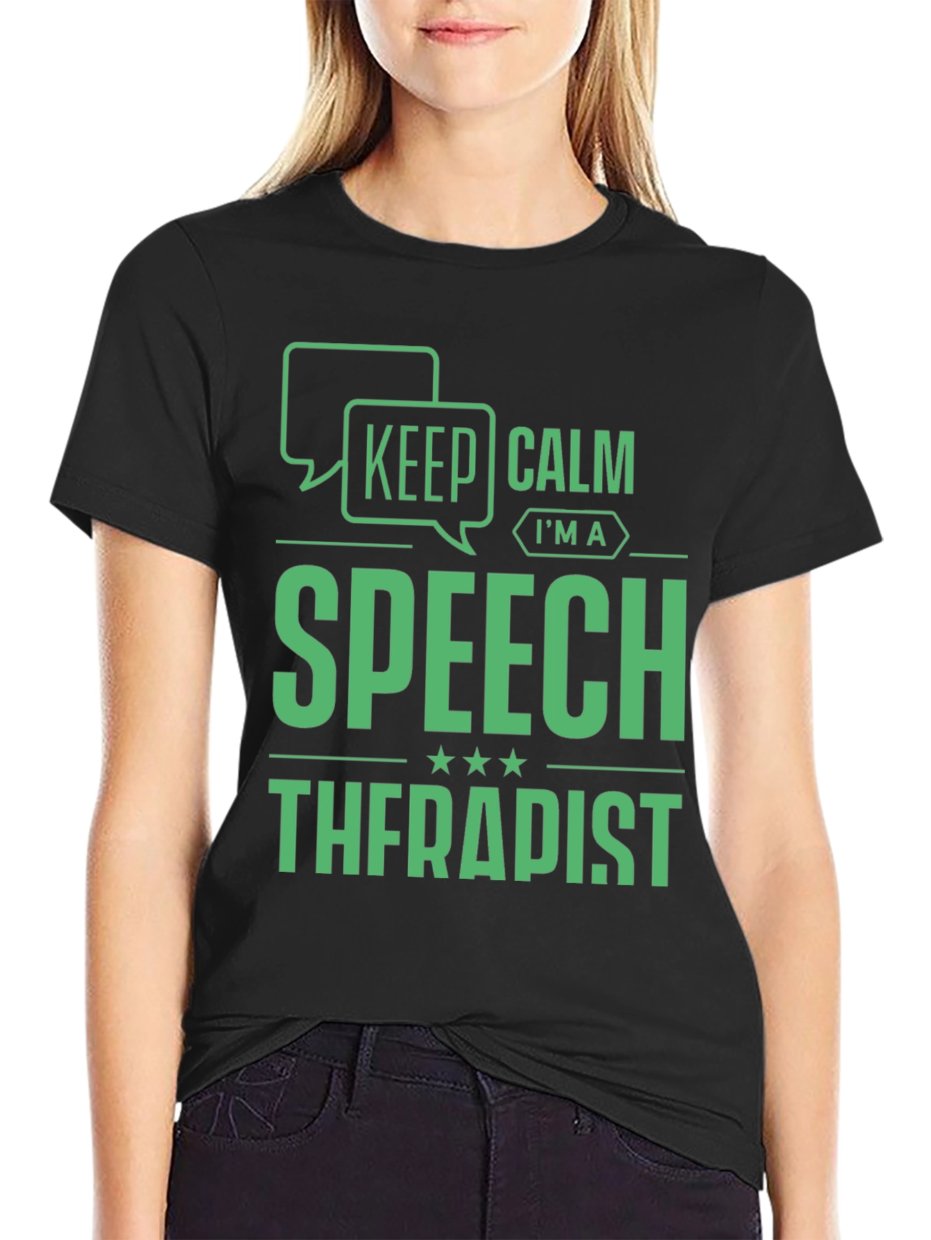 Keep Calm Im a Speech Therapist T-Shirt