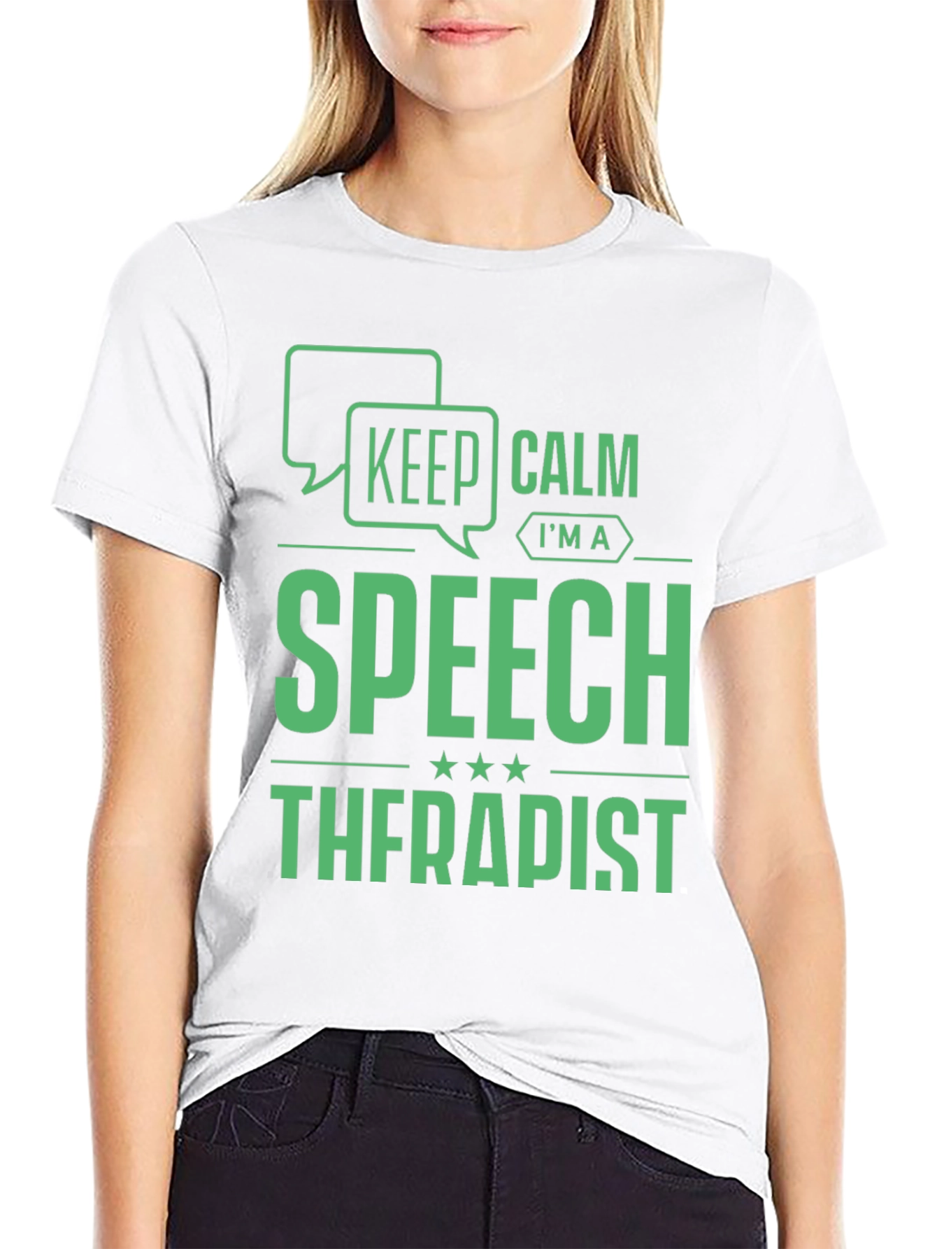 Keep Calm Im a Speech Therapist T-Shirt
