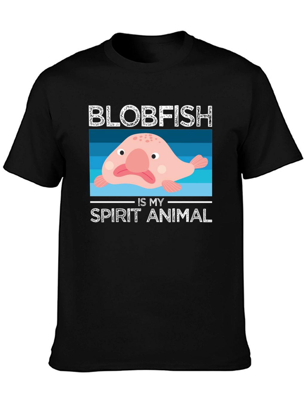 Blobfish Spirit Animal Graphic T-Shirt