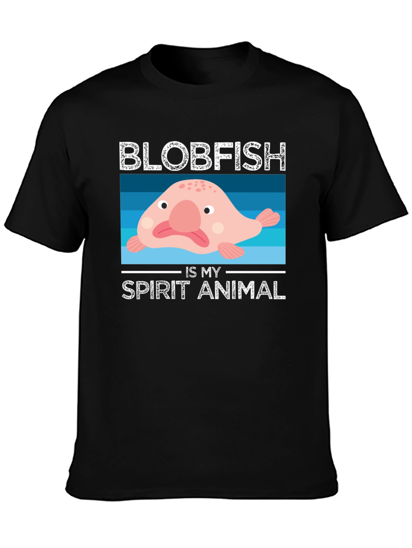 Blobfish Spirit Animal Graphic T-Shirt