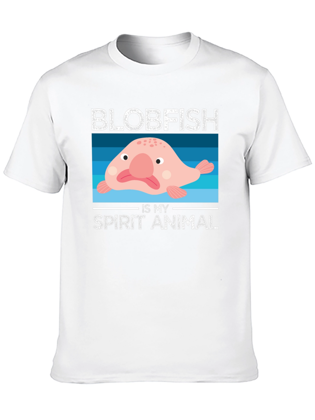 Blobfish Spirit Animal Graphic T-Shirt