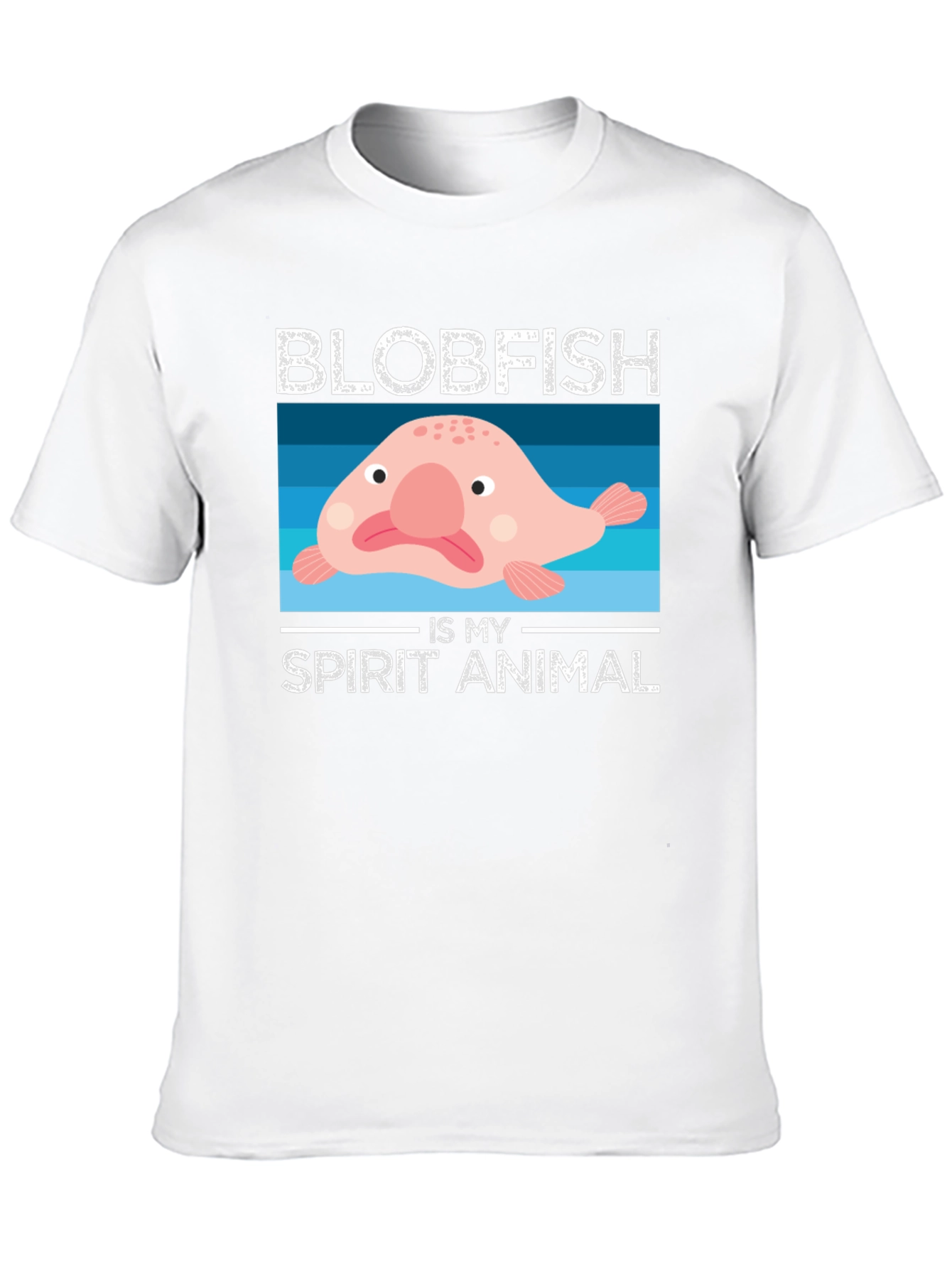 Blobfish Spirit Animal Graphic T-Shirt